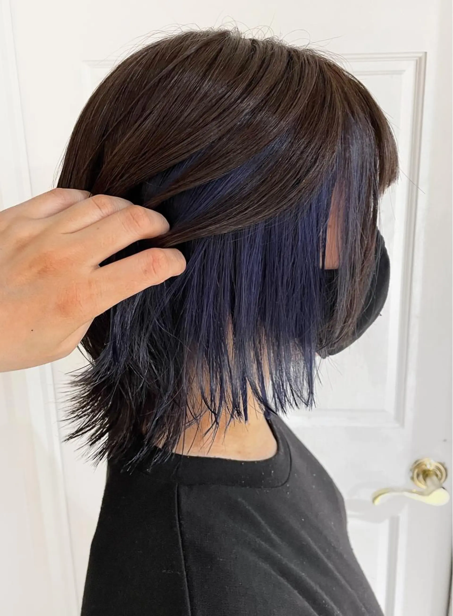 ミディアム カラー アッシュ デザインカラー インナーカラー ラベンダーカラー ラベンダーアッシュ カット ヘアカラー 🌟透明感カラー🤍 🩵🌟金子直美🧸のヘアスタイル