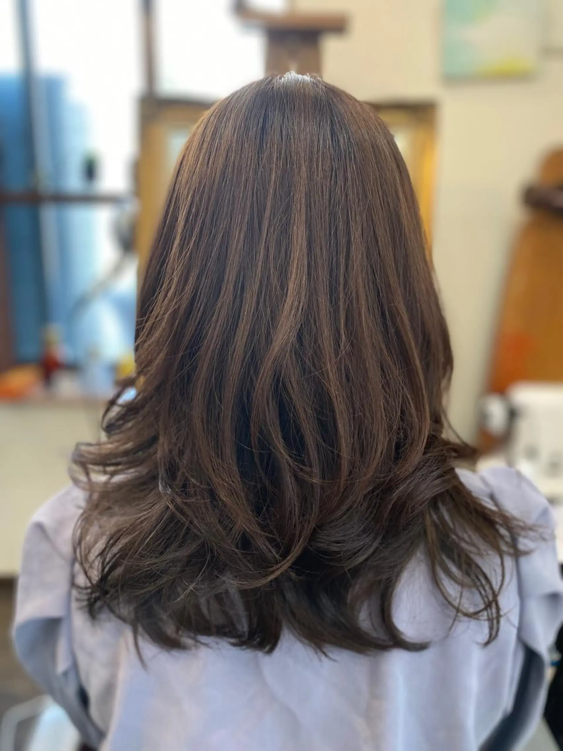 ロング カラー カット ヘアカラー 古西 康裕のヘアスタイル