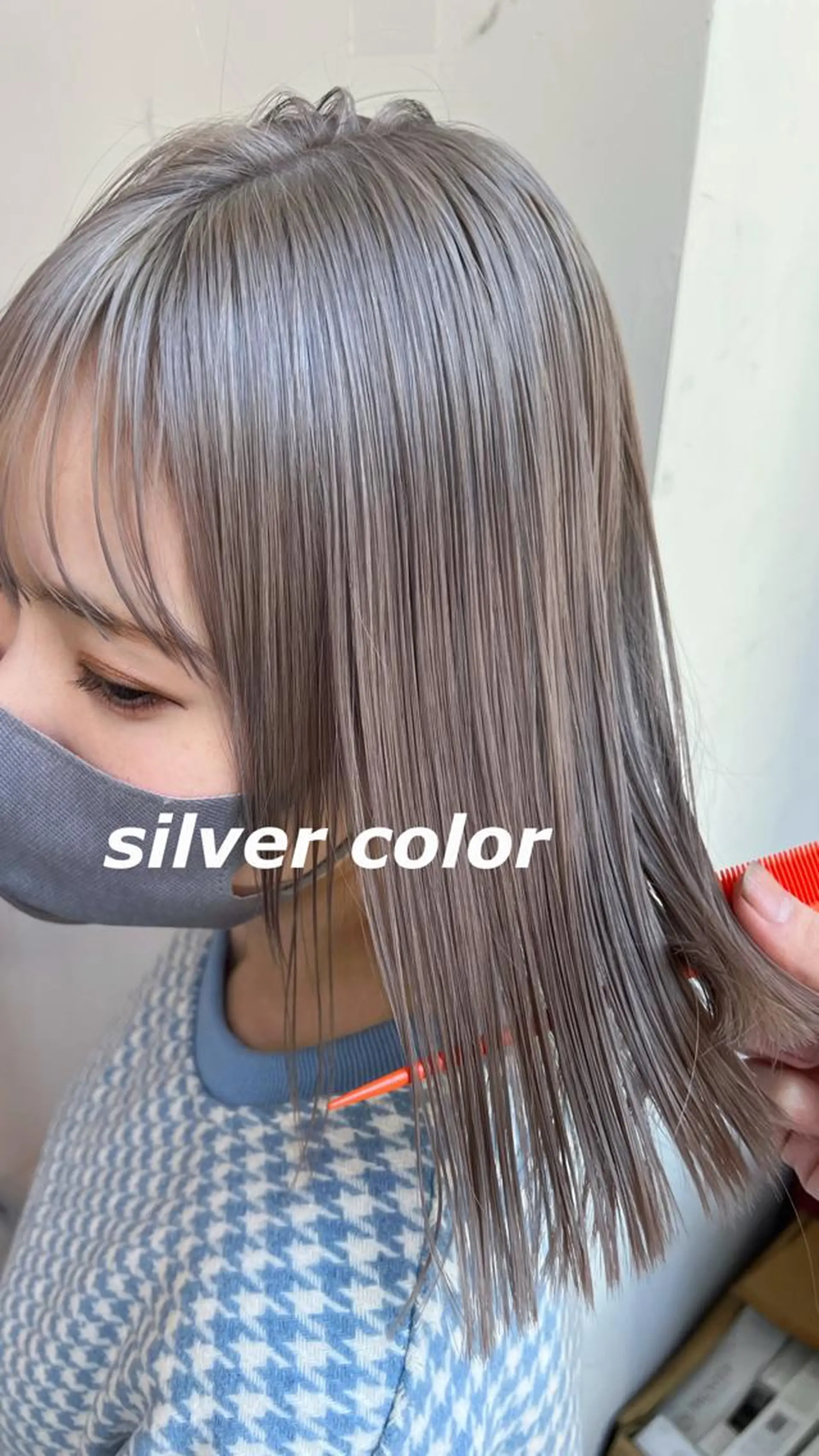 ショート カラー ブリーチ ケアブリーチ シルバー ヘアカラー トリートメント ヘアセット レイヤー専門家 ダブルカラー修のヘアスタイル