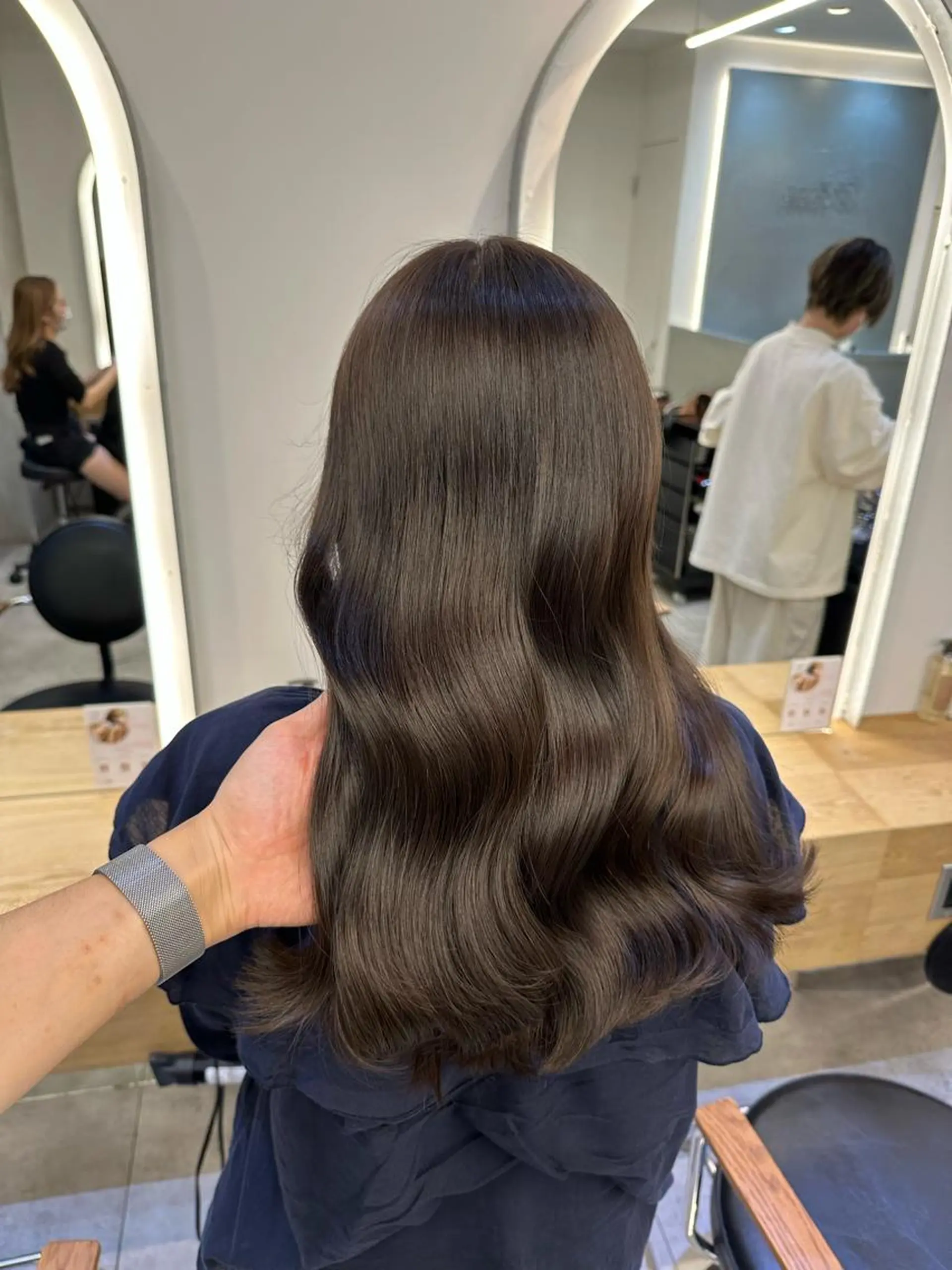 セミロング カット ヘアカラー トリートメント 💍美髪矯正💍 山田　涼也のヘアスタイル