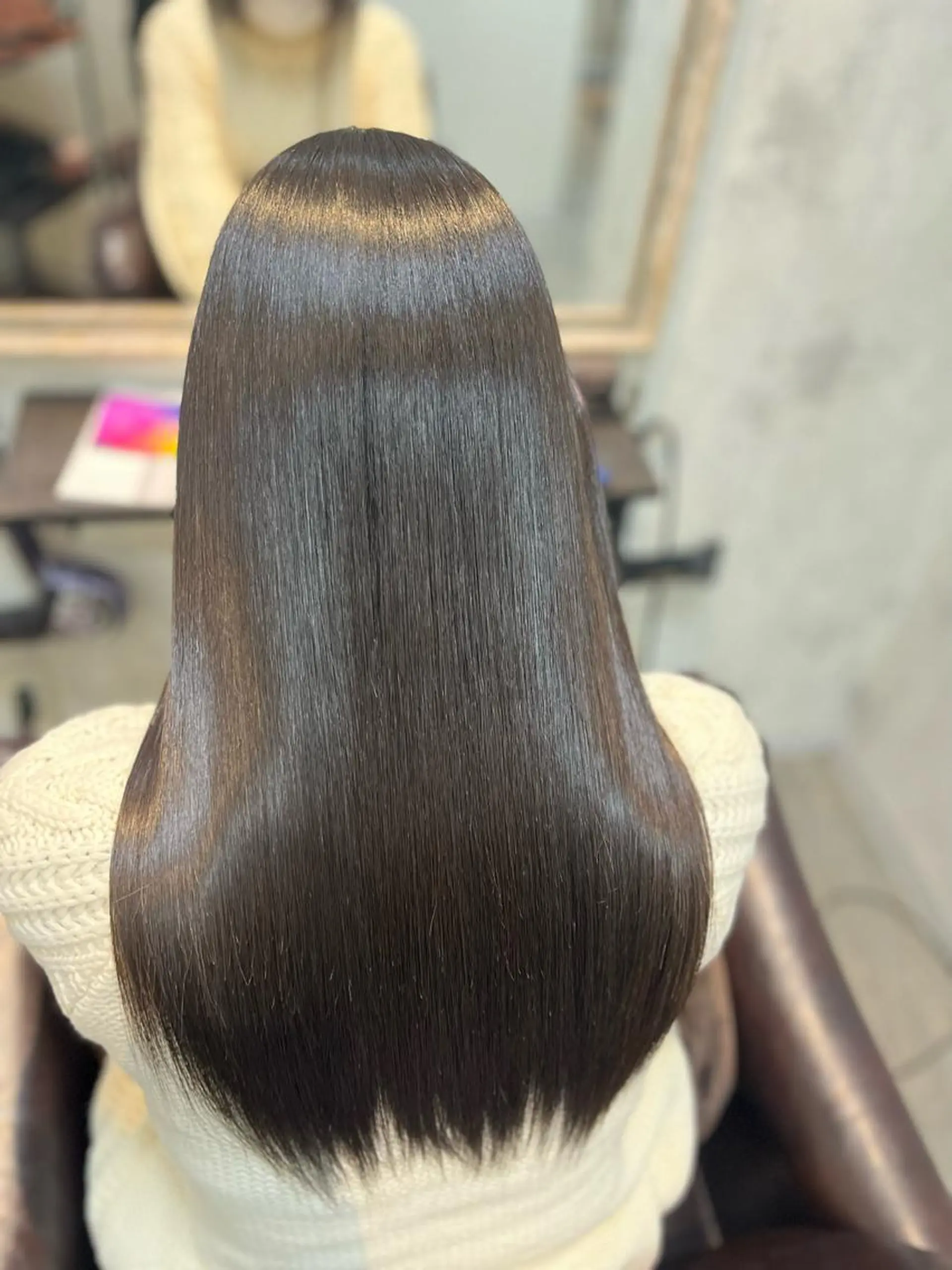 ロング ハイライト 髪質改善 縮毛矯正 トリートメント Haru 新宿【ハル】所属・⚜髪質改善東京 エリア1🏅マコト⚜のヘアスタイル