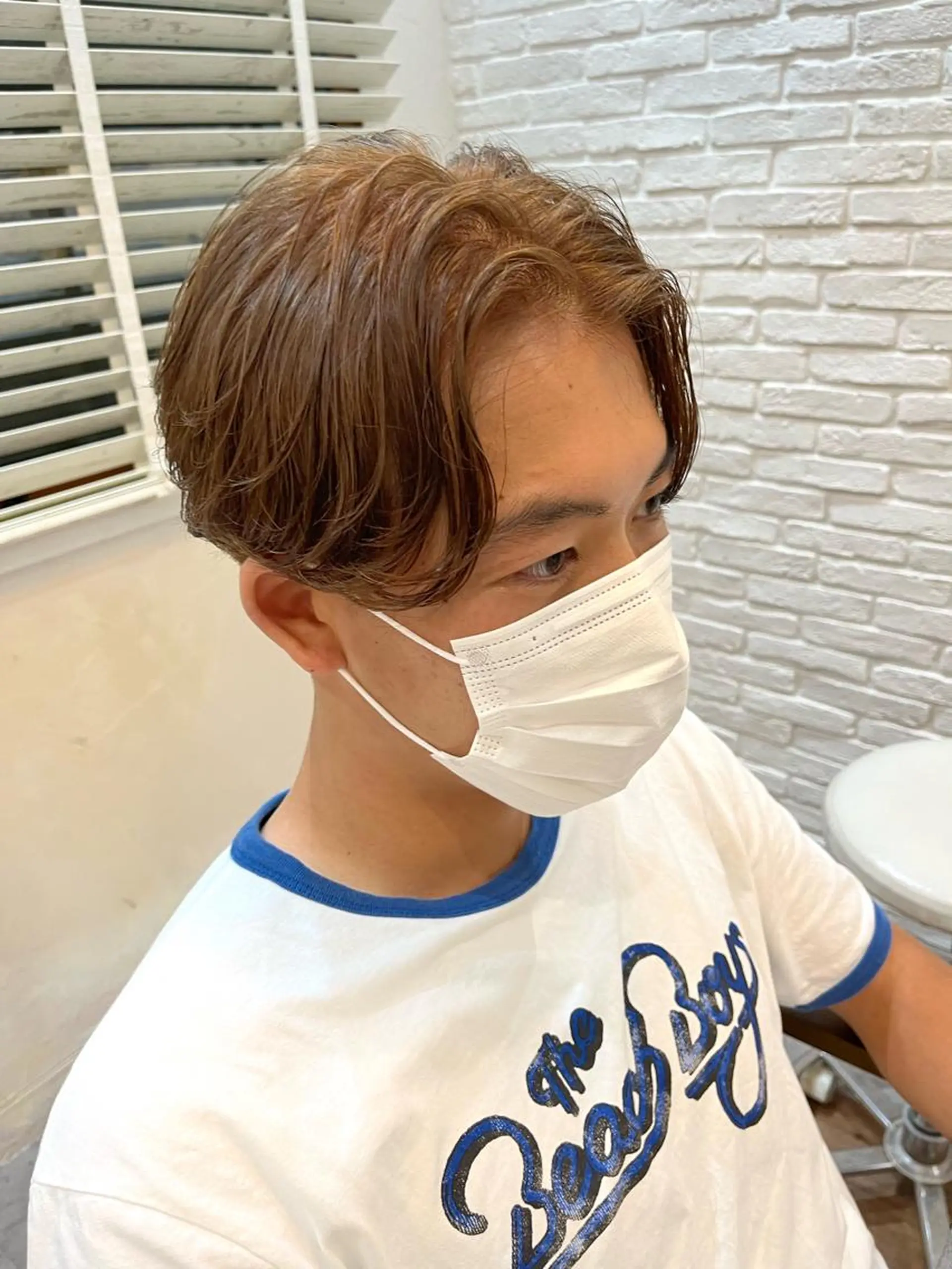 カラー メンズ メンズブリーチ ベージュカラー ブリーチ ブリーチなしカラー &STORIES所属・襟足でお悩みの方✂︎ くびれ職人ハシモトのヘアスタイル