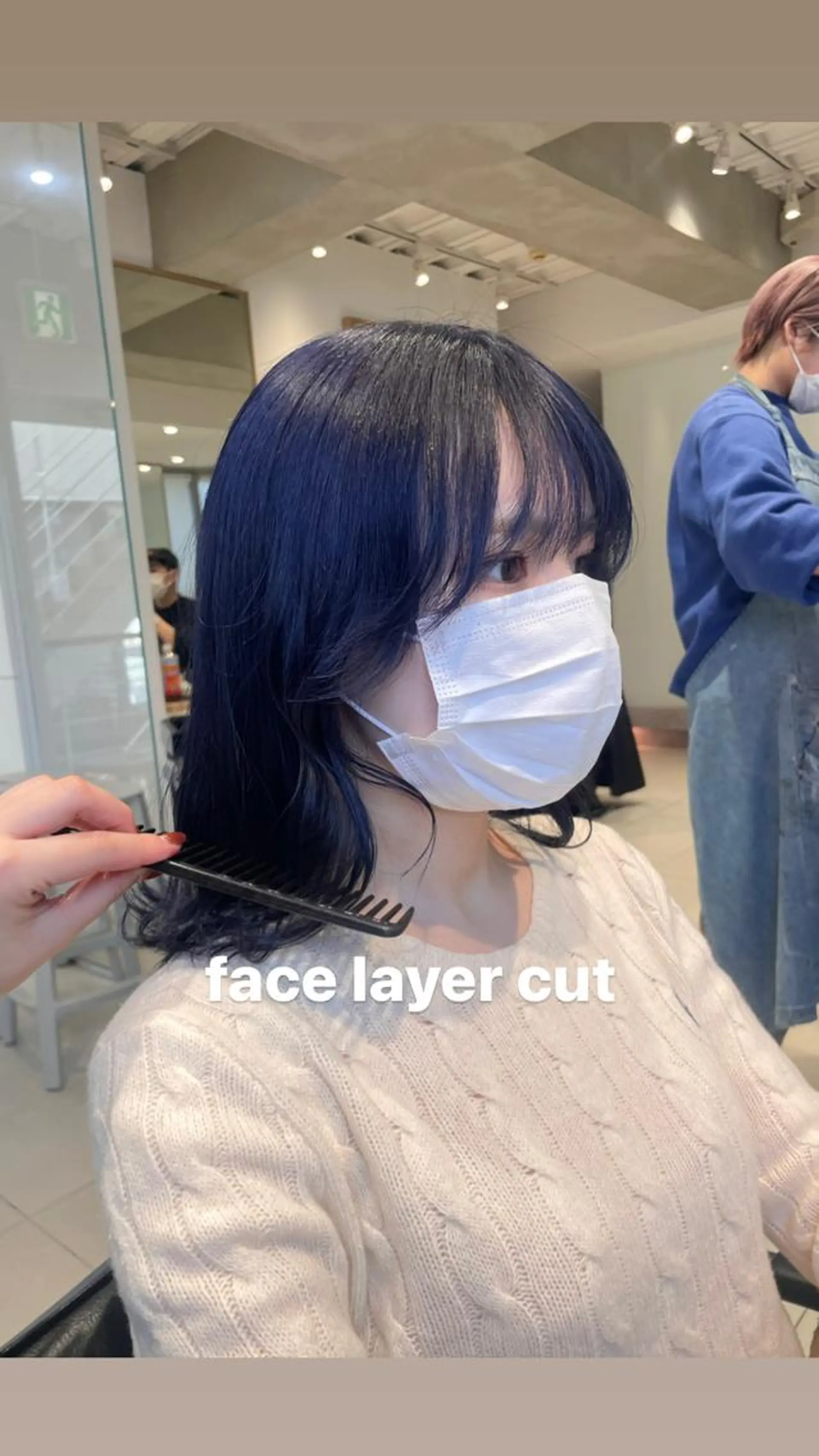 ミディアム カラー 顔周りカット カット ヘアカラー トリートメント ヘッドスパ ヘアセット ハイトーン/エクステ レイヤー/mikoのヘアスタイル