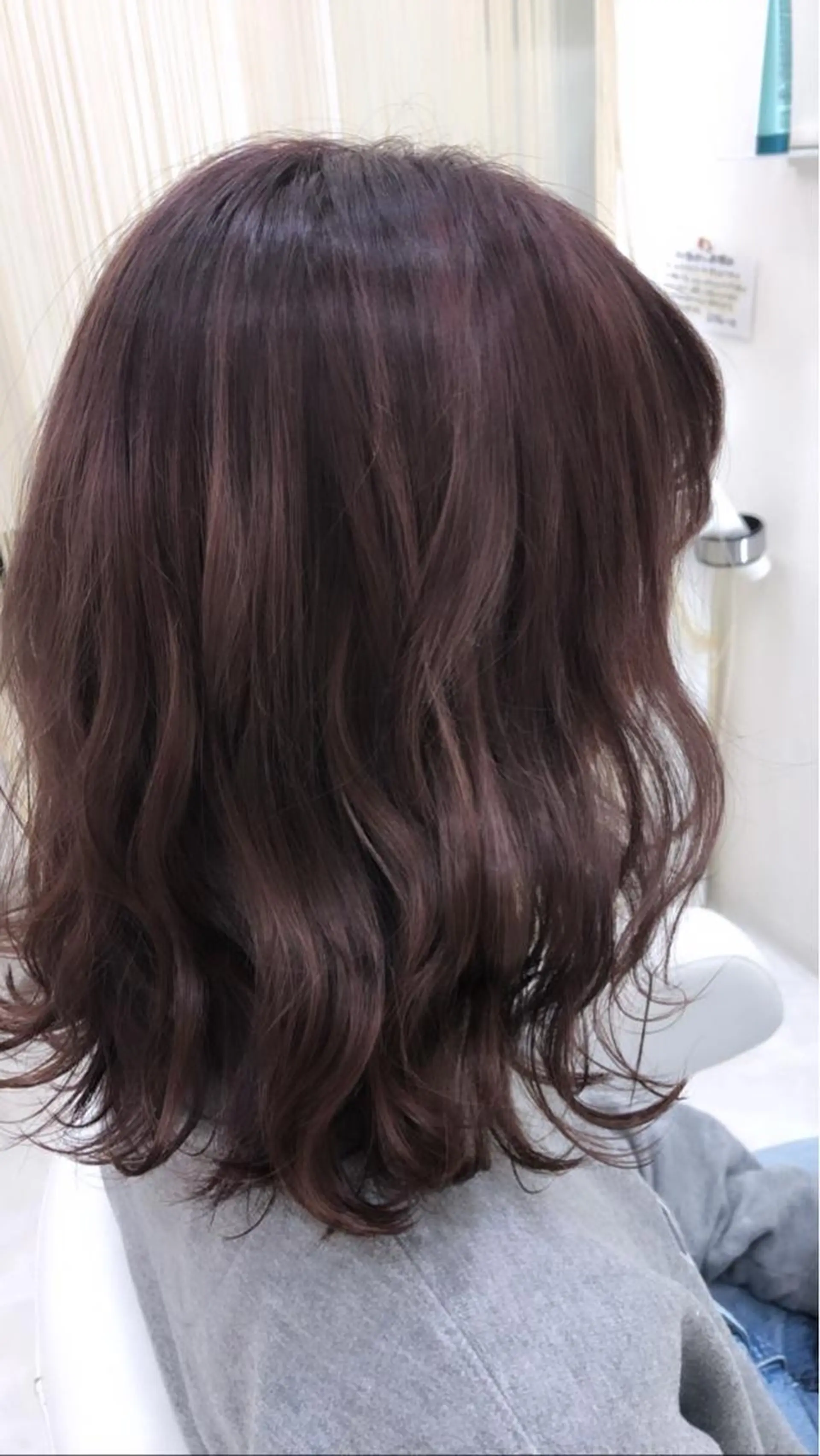 セミロング カラー ブリーチ ピンクカラー ピンクパープル パープルカラー ヘアカラー 佐藤 祥太のヘアスタイル