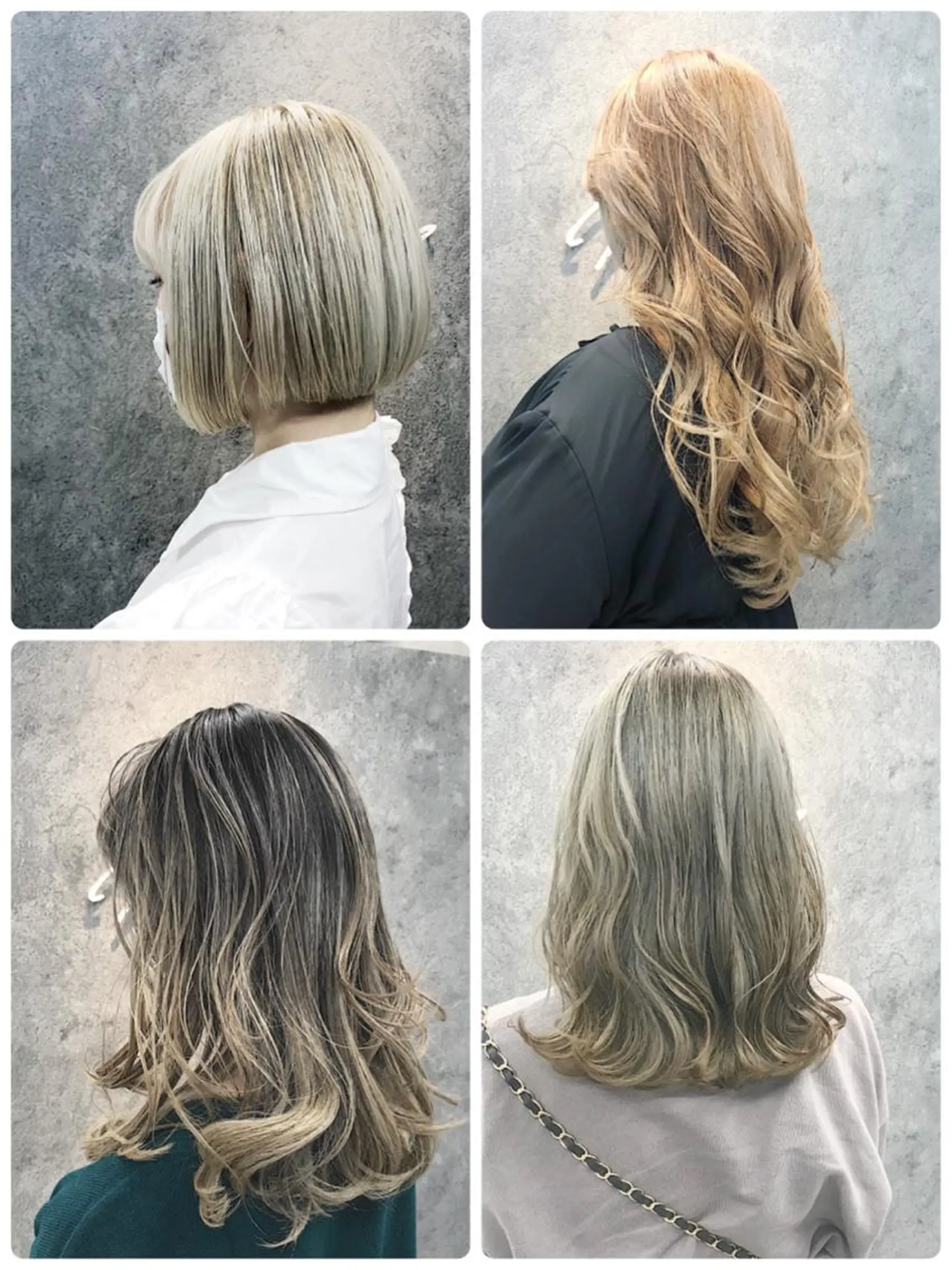 カラー ベージュカラー ブリーチ ホワイトベージュ カット トリートメント ヘッドスパ 所渉/韓国レイヤー /ウルフカットのヘアスタイル