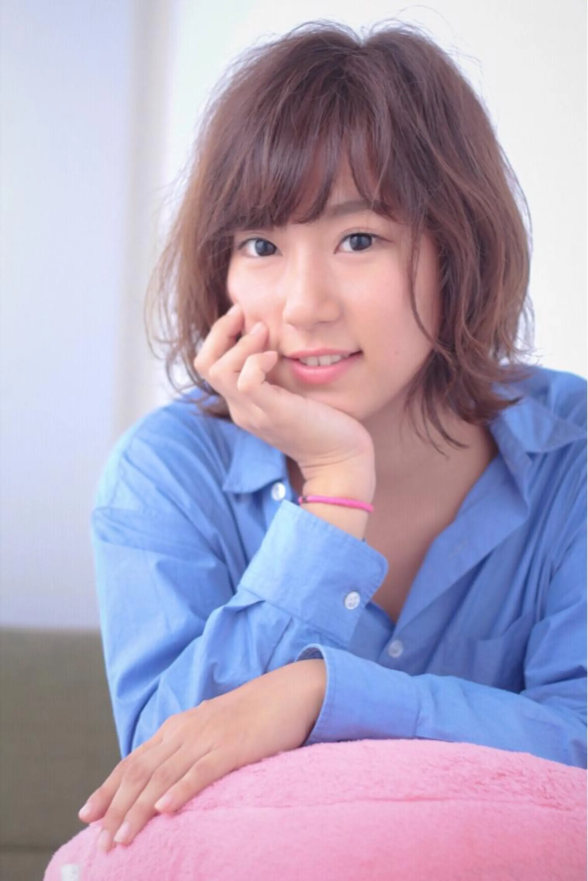 ミディアム カラー 外ハネヘア 松村 崇弘のヘアスタイル