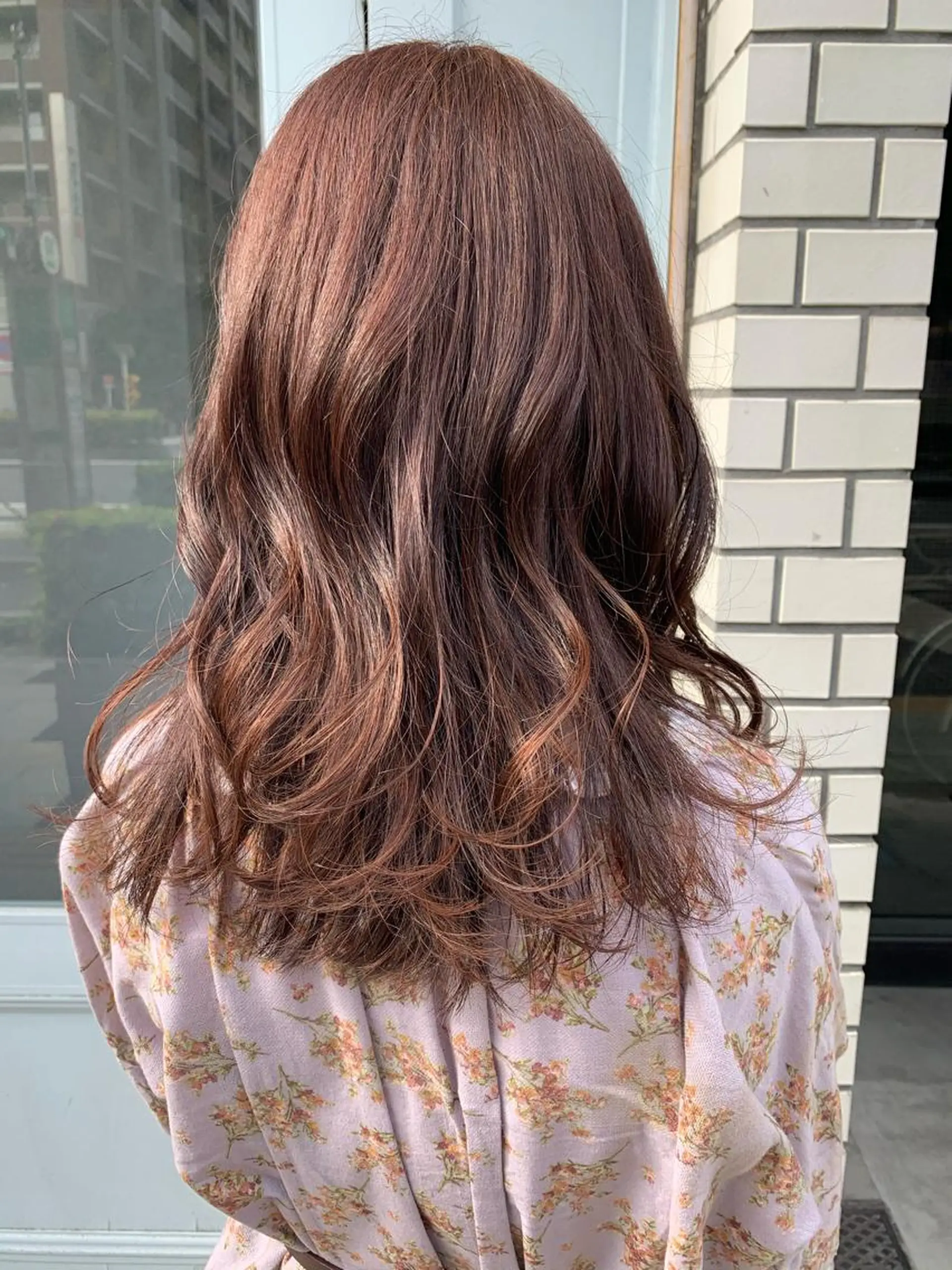 ロング カラー ブラウンカラー ピンクカラー ピンクブラウン Eleanor 池袋 🧸Madoka🧸のヘアスタイル