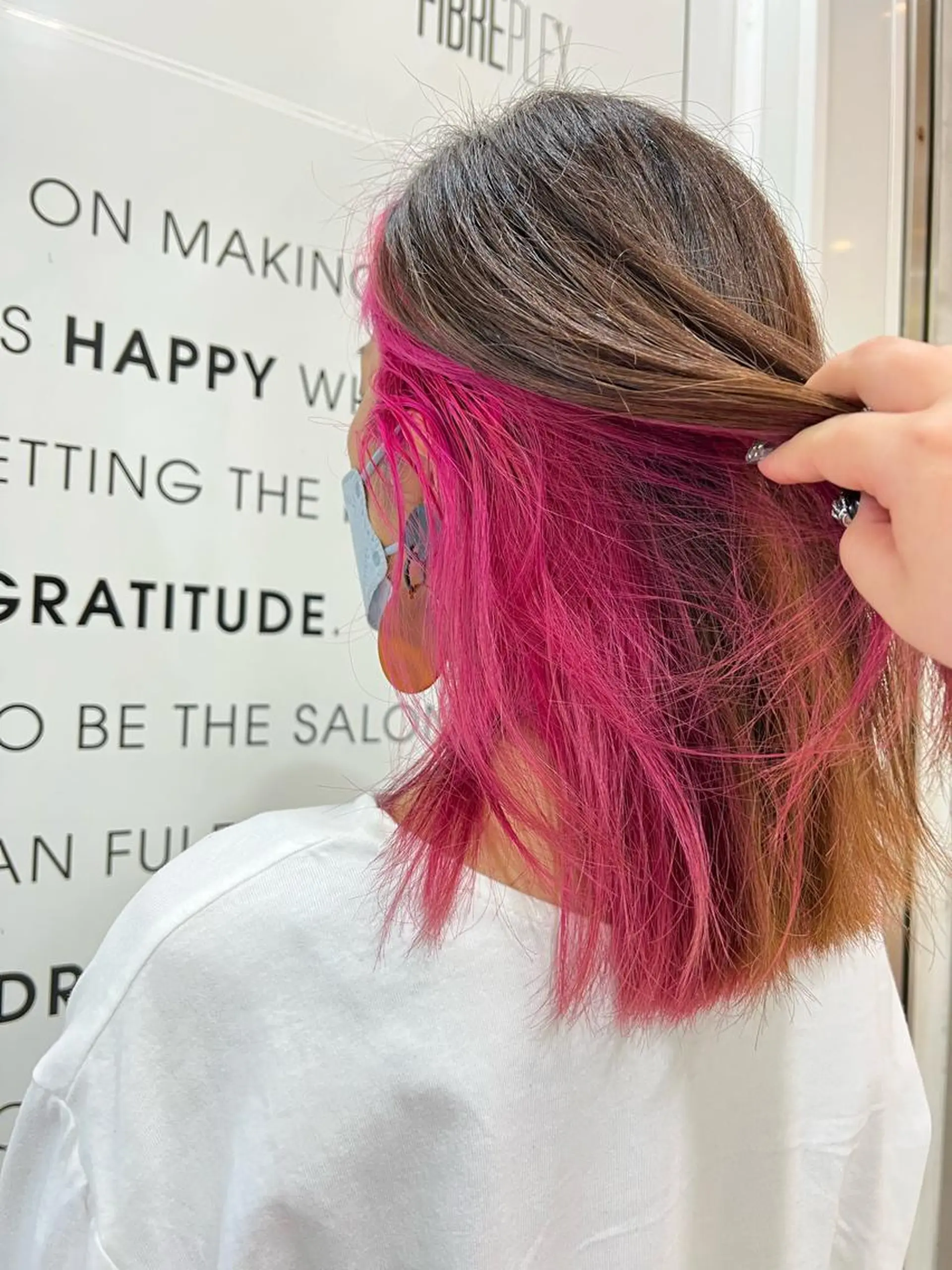 ロング カラー インナーカラー ピンクカラー ヘアカラー 🦋インナーカラー れいな🦋のヘアスタイル