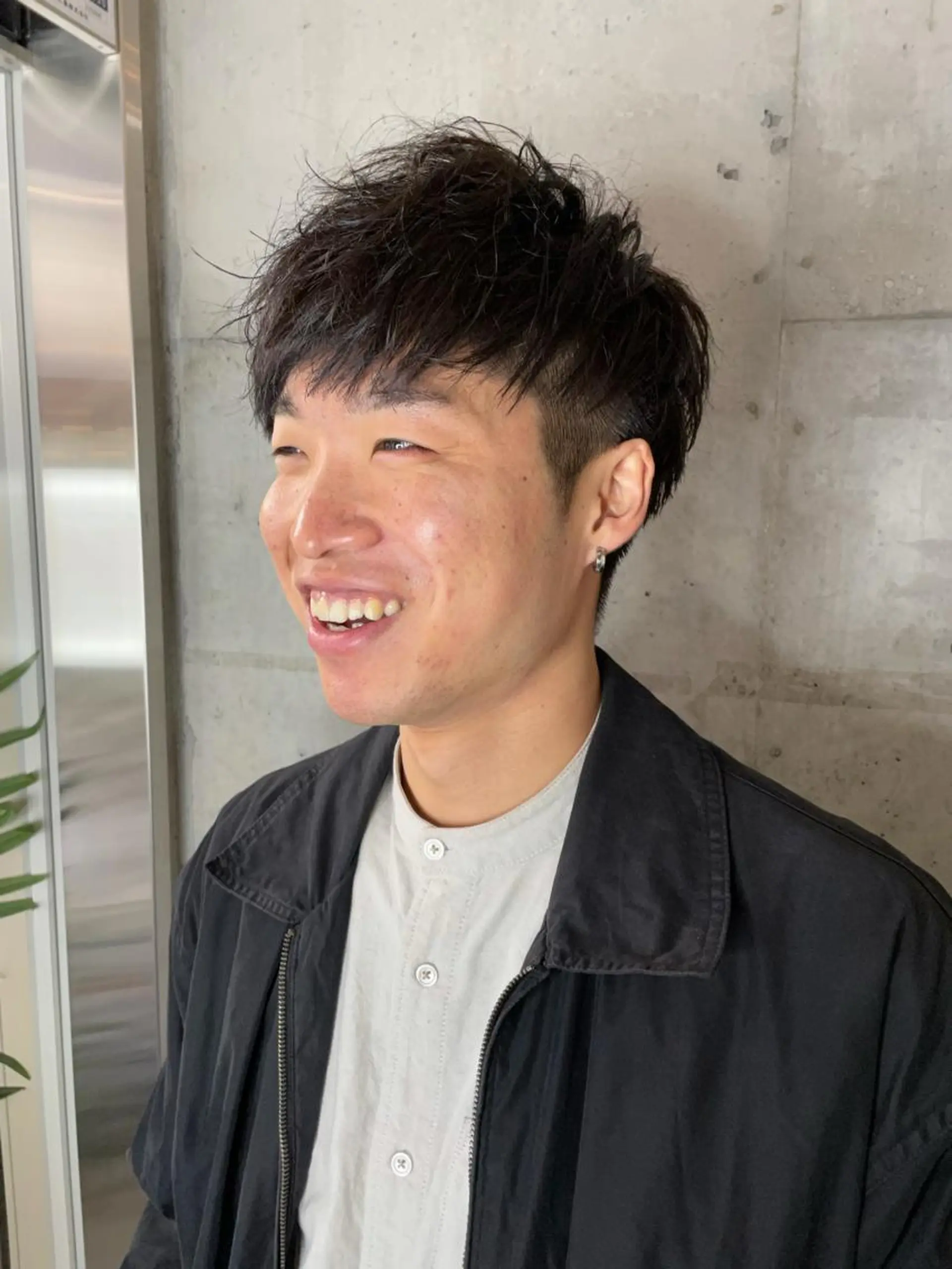メンズ マッシュ メンズパーマ メンズツイストパーマ ツーブロック 刈り上げ カット ヘアセット フリーランスシェアサロンルレイル所属・心斎橋/メンズ /ルレイル/地形真希のヘアスタイル