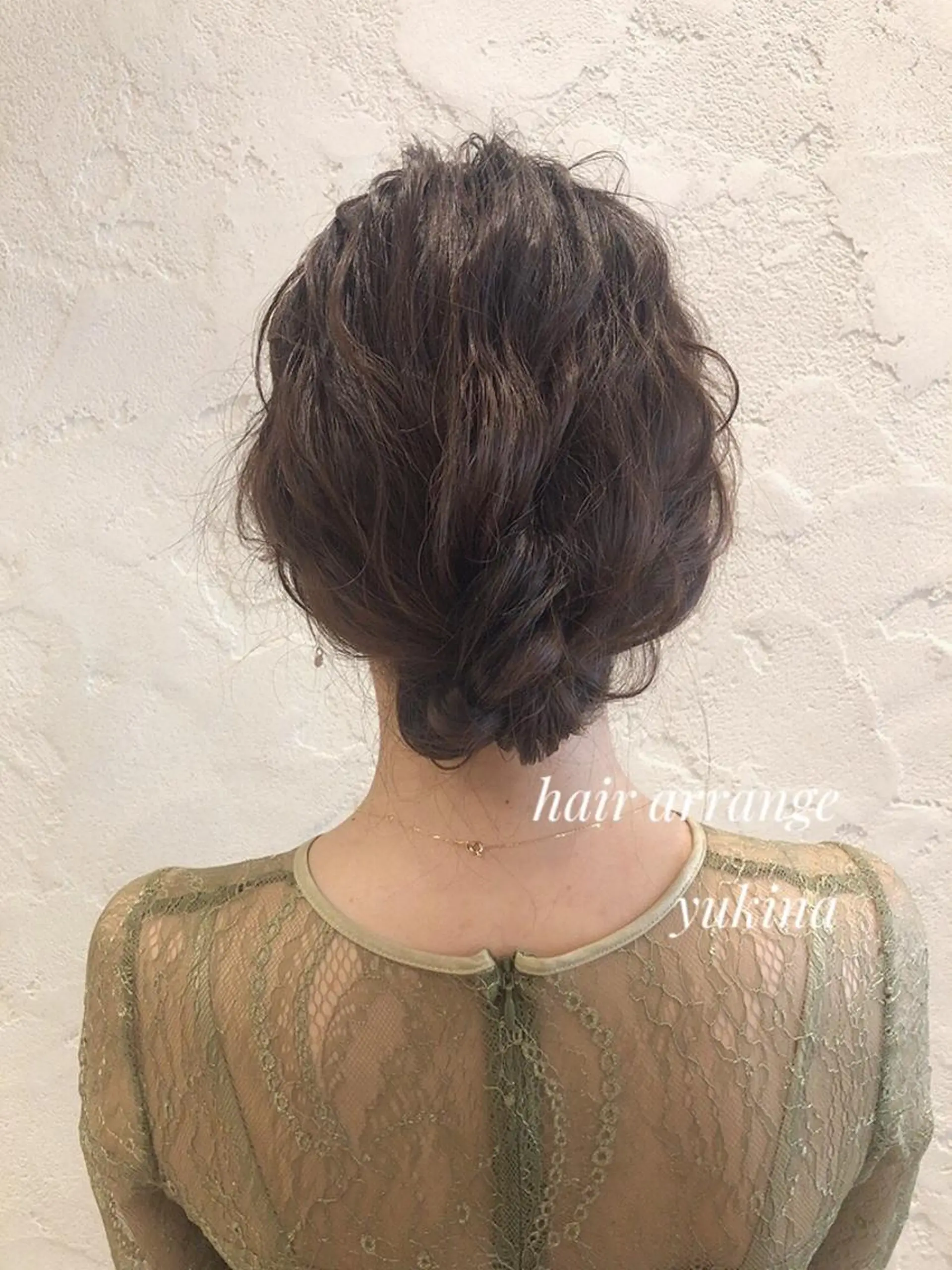 ミディアム お団子ヘア ヘアセット Hair Salon BOTTOMS所属・✨透明感ケアカラー✨ 長野ゆきなのヘアスタイル