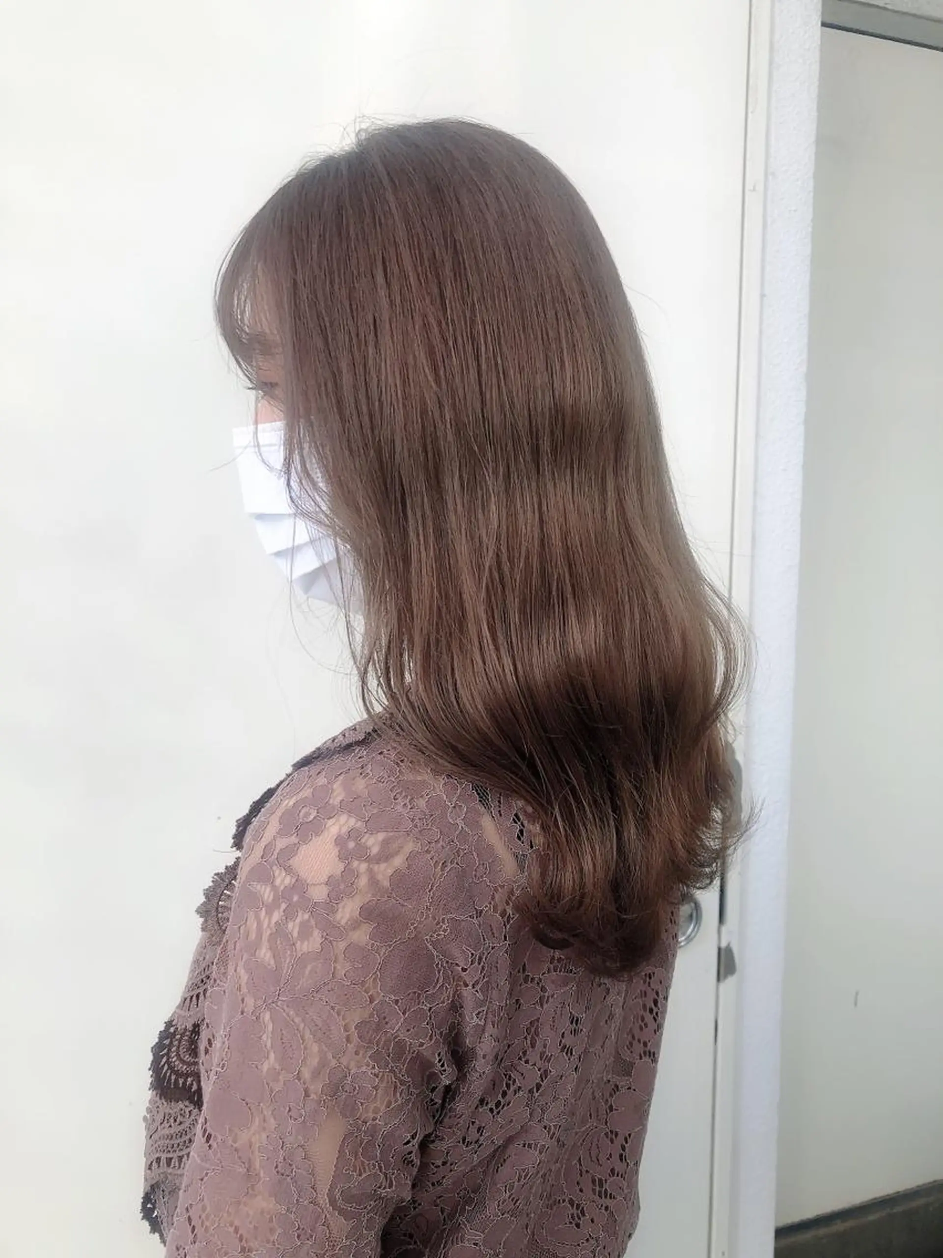 ロング カラー トリートメント ヘアカラー トリートメント 韓国🇰🇷レイヤー 映える顔周り🩷のヘアスタイル