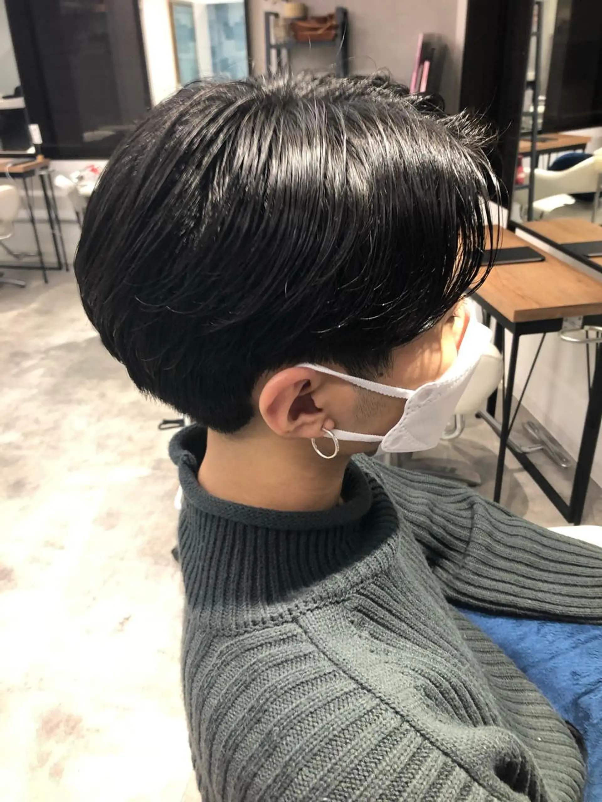 パーマ メンズ センターパート メンズパーマ カット パーマ トリートメント Noy所属・Noyヨシモト ヒロトのヘアスタイル
