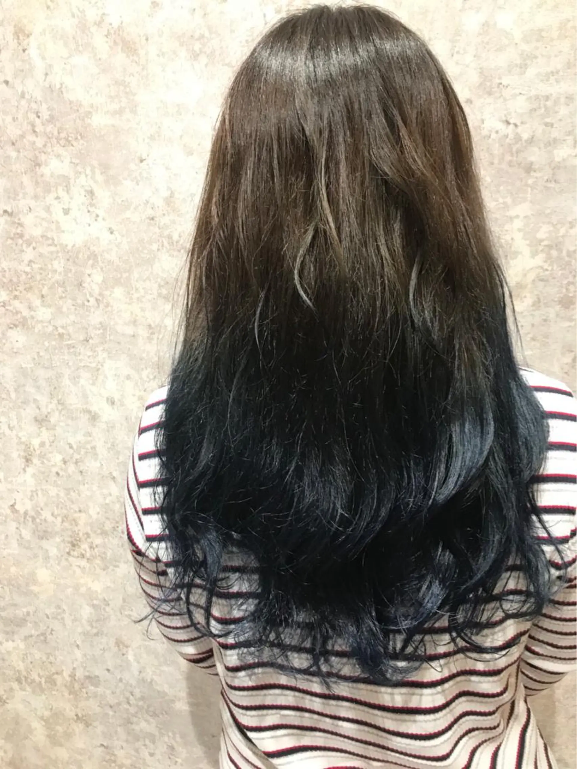 セミロング カラー ブルーカラー ネイビーカラー シルバー 💈Blanco💈 カラー&ケア🌈のヘアスタイル