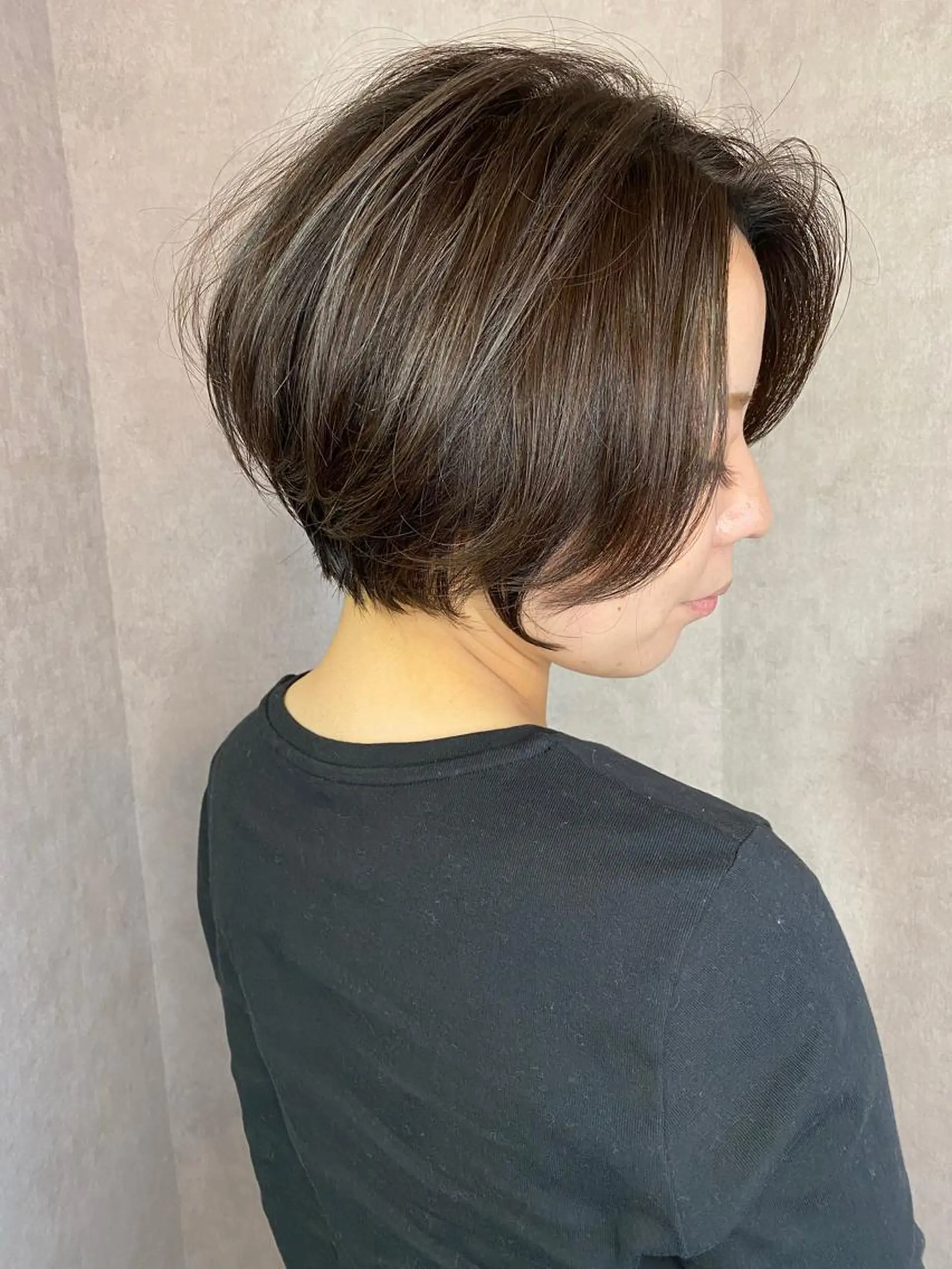 ショート カラー くびれヘア ショートヘア 山崎 雄太のヘアスタイル