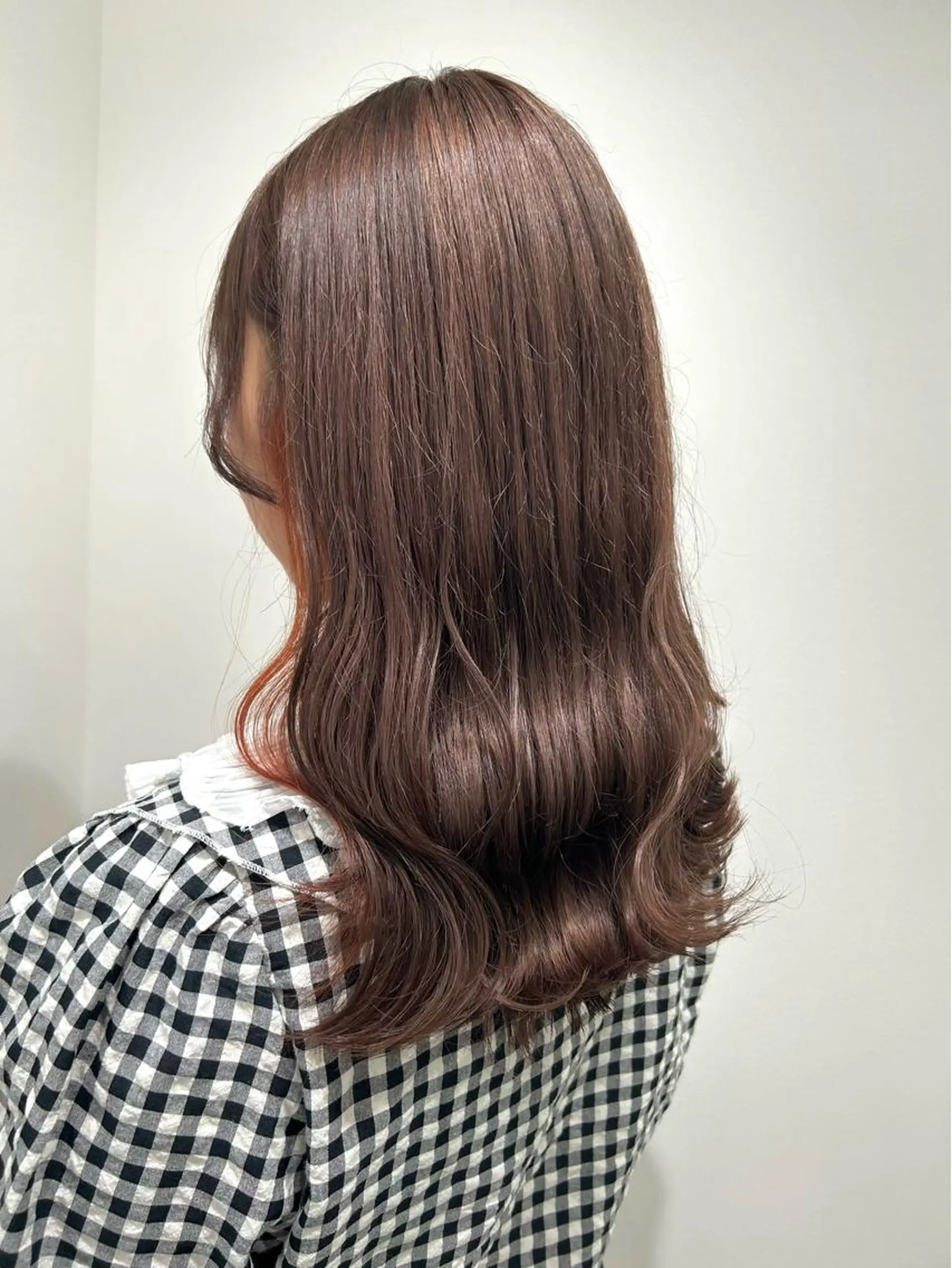 ロング カラー カット ヘアカラー トリートメント レイヤーカット韓国 暖色⭐︎KANAKOのヘアスタイル
