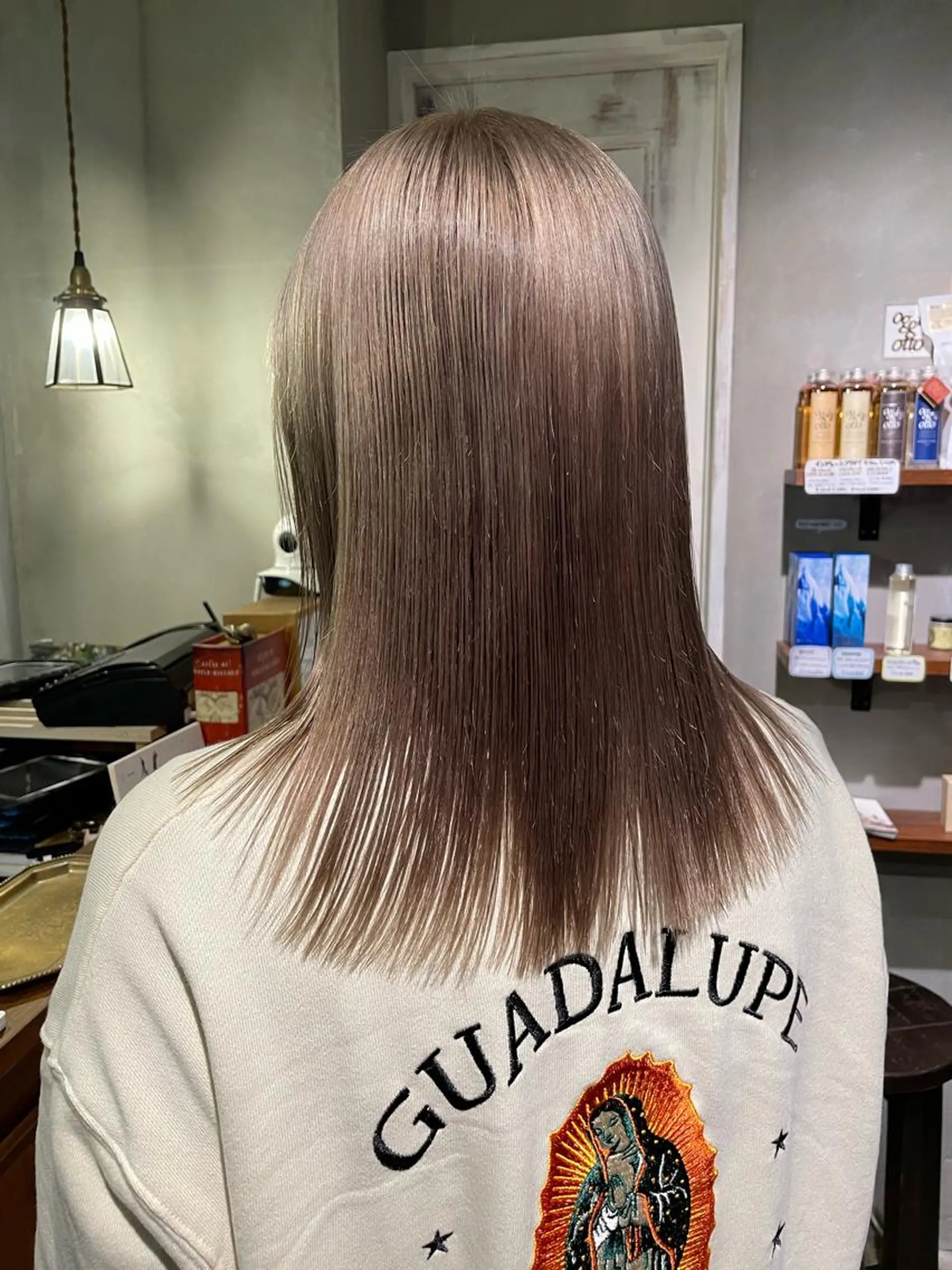 セミロング カラー ヘアアレンジ ヘアカラー HOEK  HOEK 立川所属・中村 彩乃のヘアスタイル