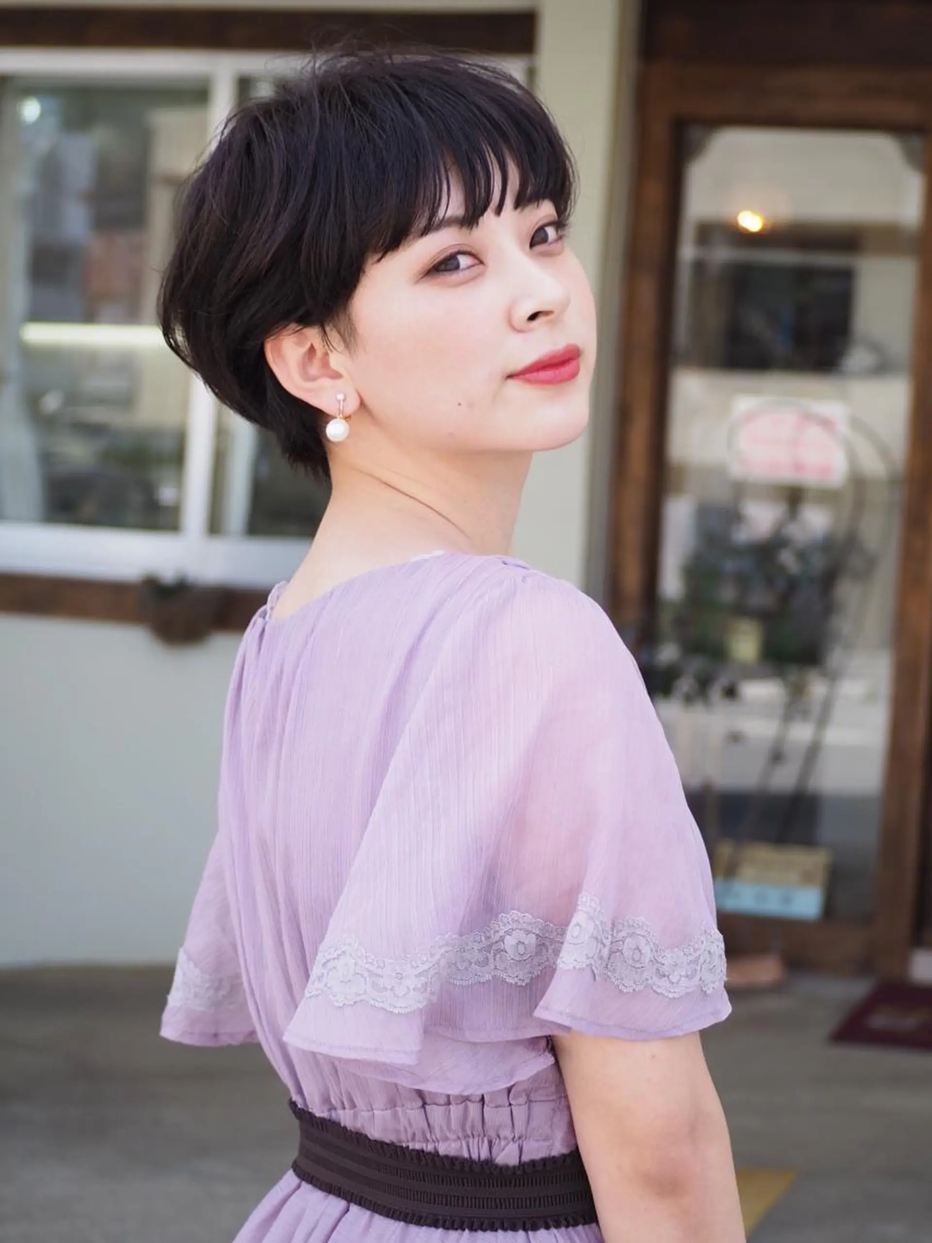 ショート カラー イルミナカラー カット ヘアカラー grand juteのヘアスタイル