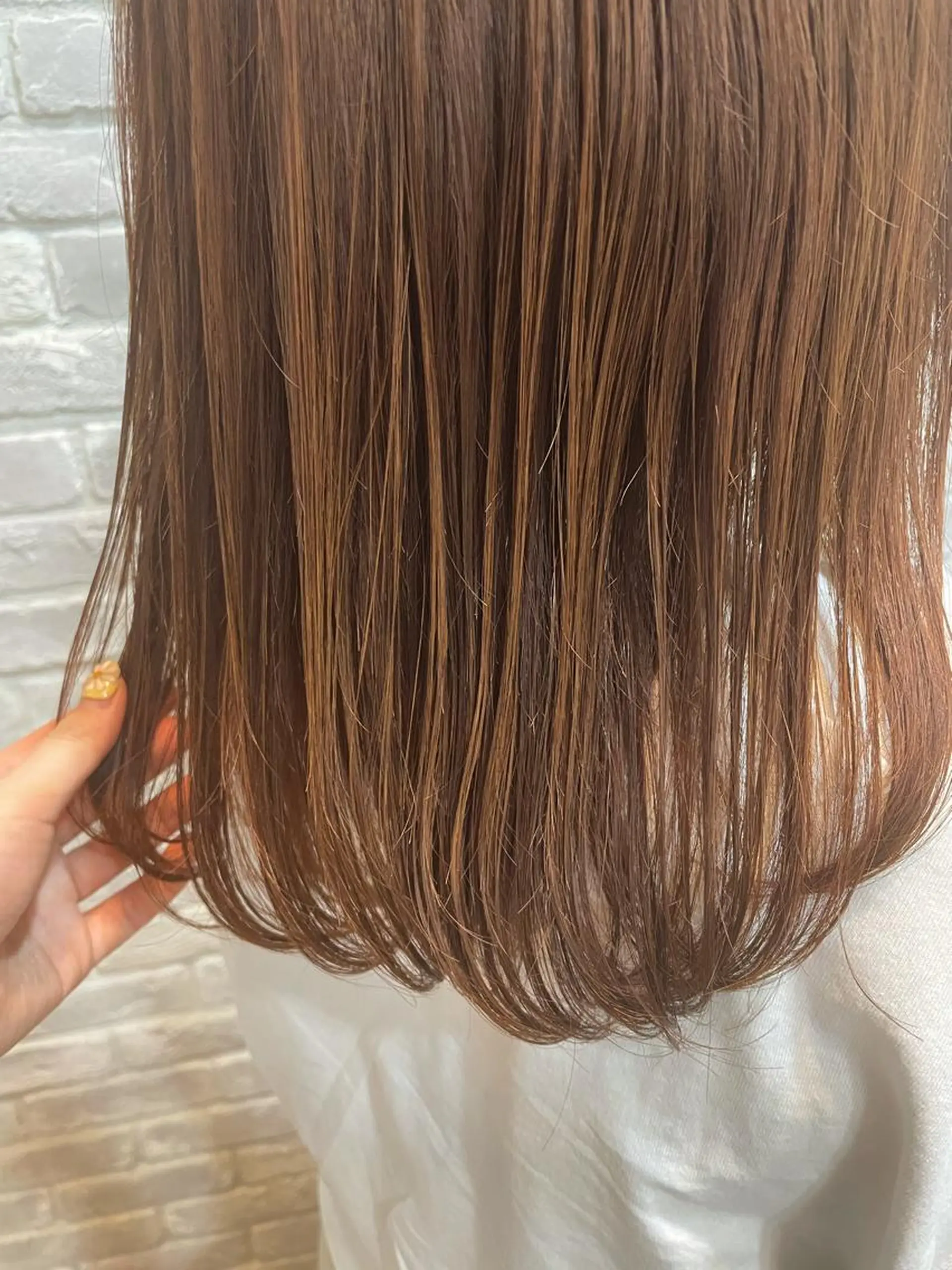ミディアム カラー hair make apt mocalabel所属・オクムラ ユキノのヘアスタイル
