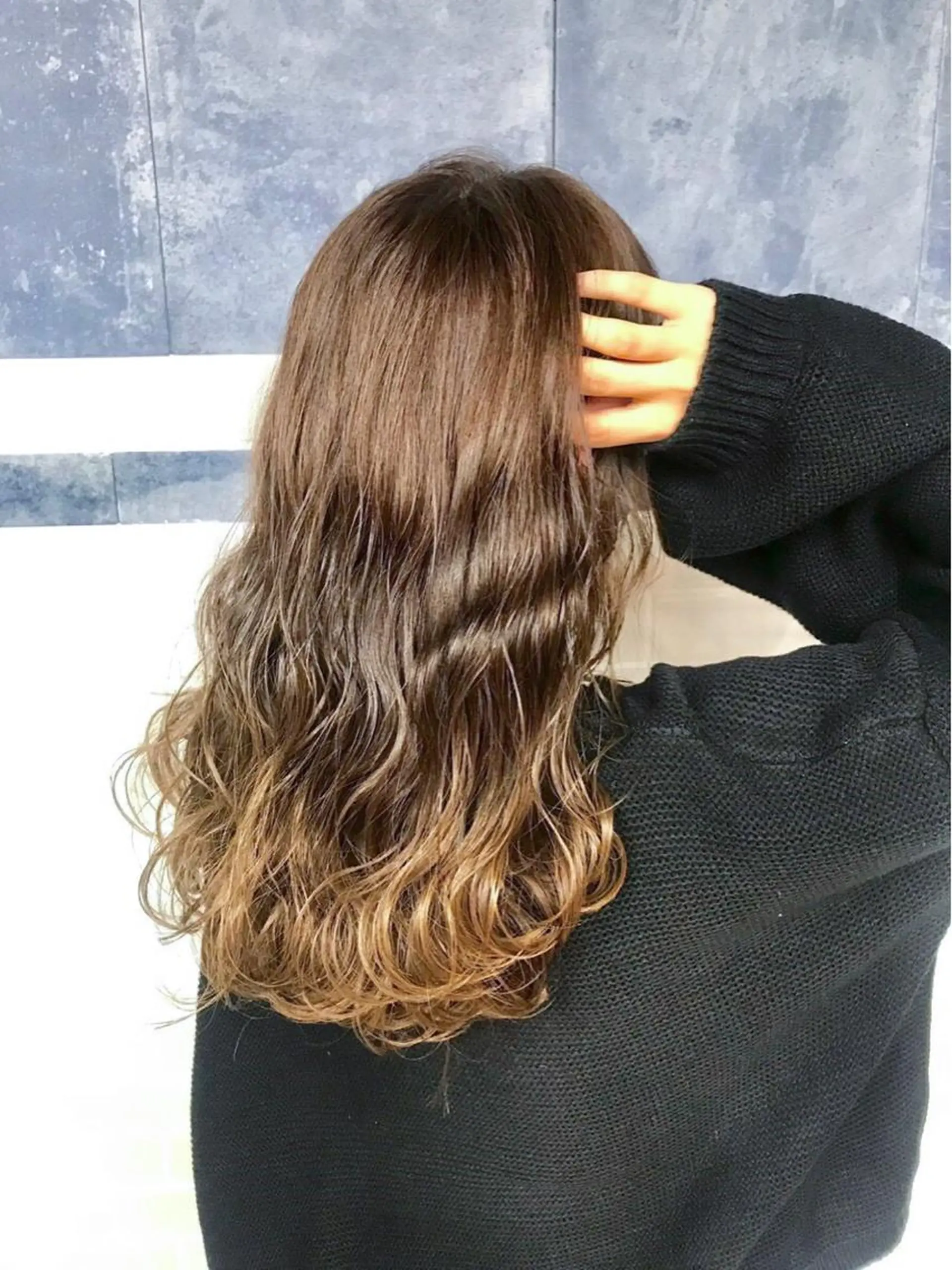 ロング カラー アディクシーカラー ブリーチ シルバー カット ヘアカラー ❤️Ruminate 日暮里店❤️のヘアスタイル