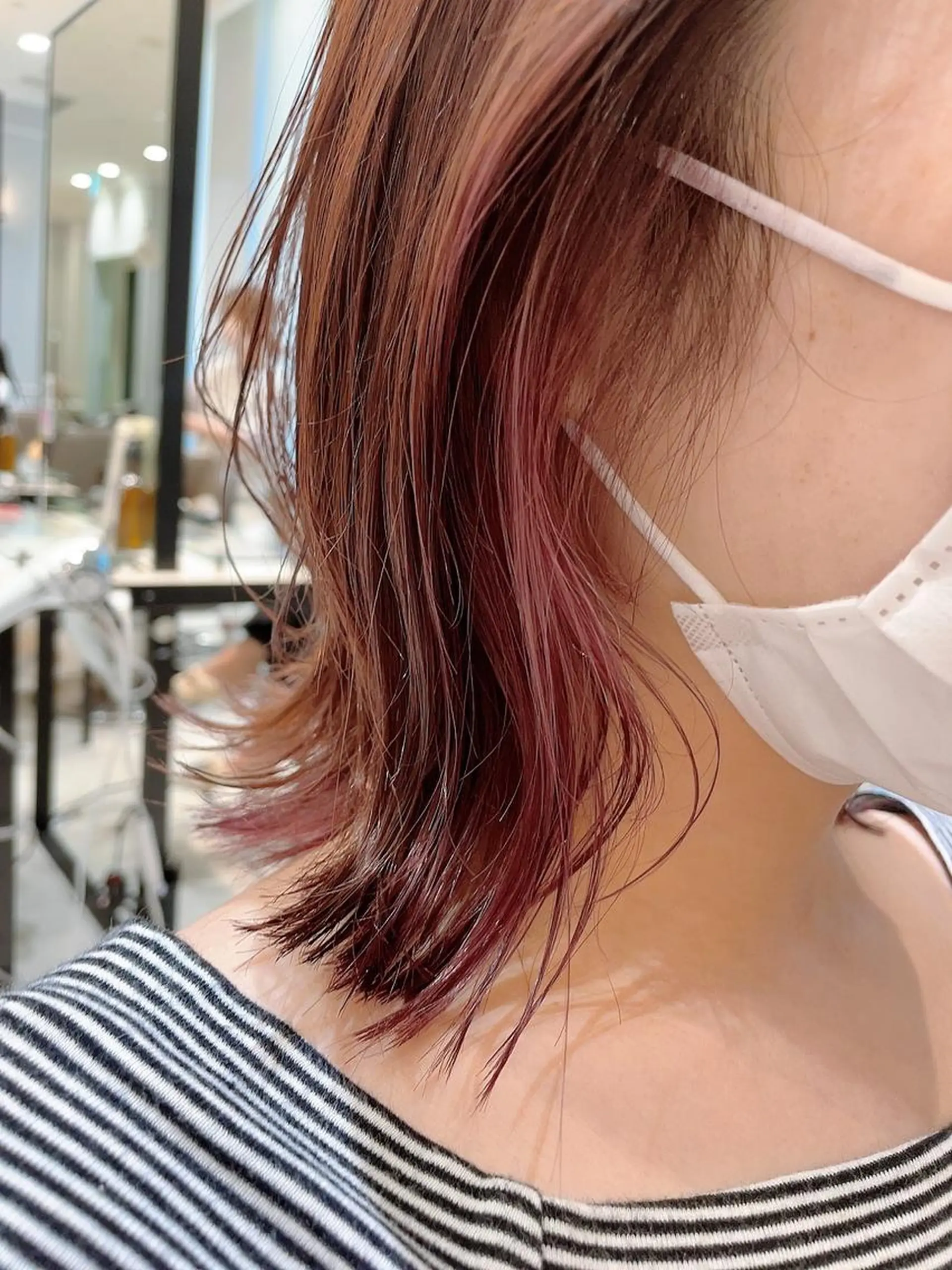 ミディアム カラー インナーカラー カット ヘアカラー トリートメント 🦖鶴岡香純🦖 産休中のヘアスタイル