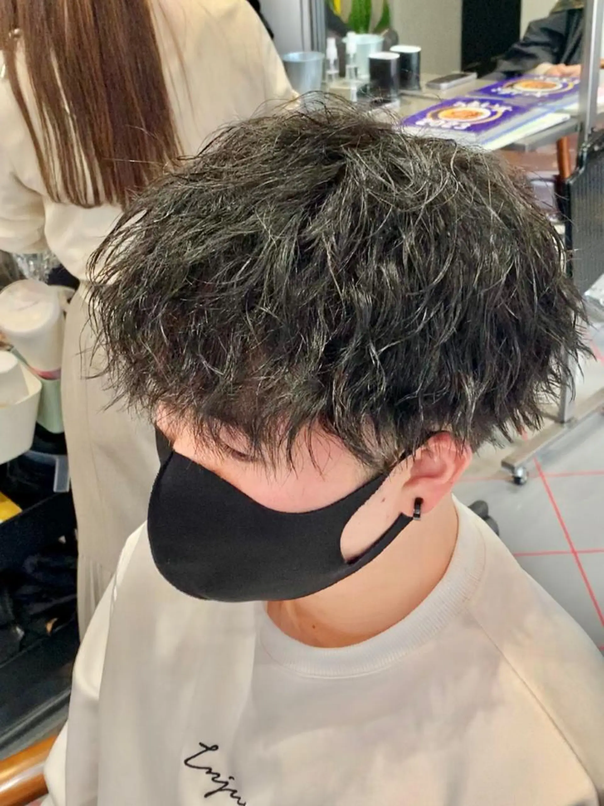ショート パーマ メンズ メンズサロン　アソビ所属・【扱いやすいパーマ】 眞鍋拓己のヘアスタイル