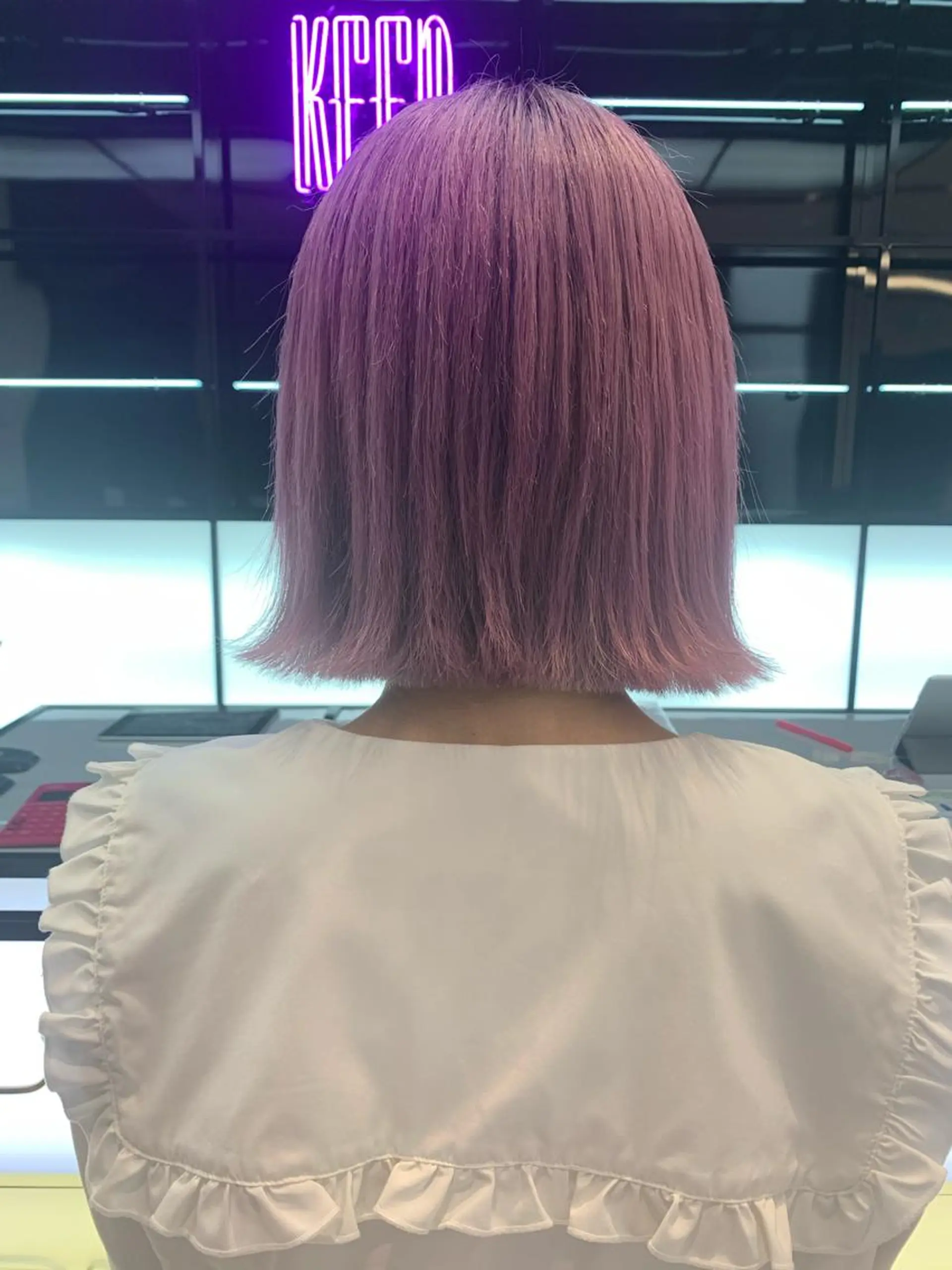 ミディアム カラー カット ヘアカラー トリートメント レイヤー/ブリーチ HIKARU ♡のヘアスタイル