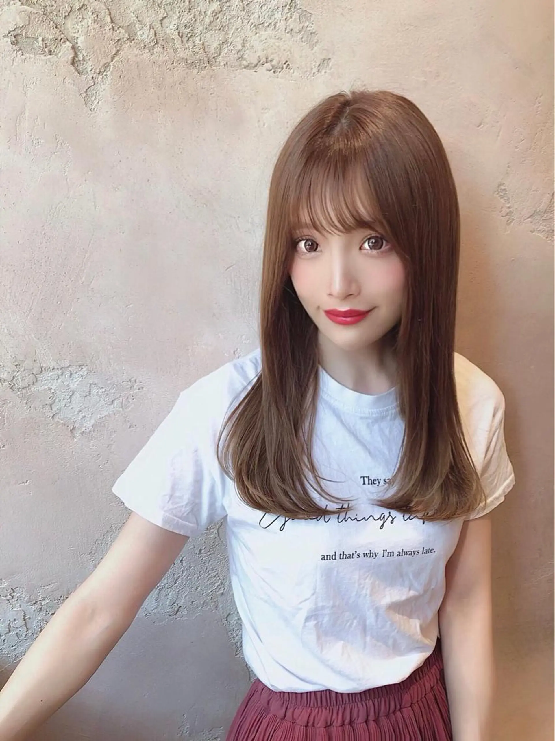 セミロング レイヤーカット ローレイヤー カット ヘアカラー トリートメント ボンドストーリーノヴァ所属・縮毛矯正・髪質改善 ❣️三浦正也のヘアスタイル