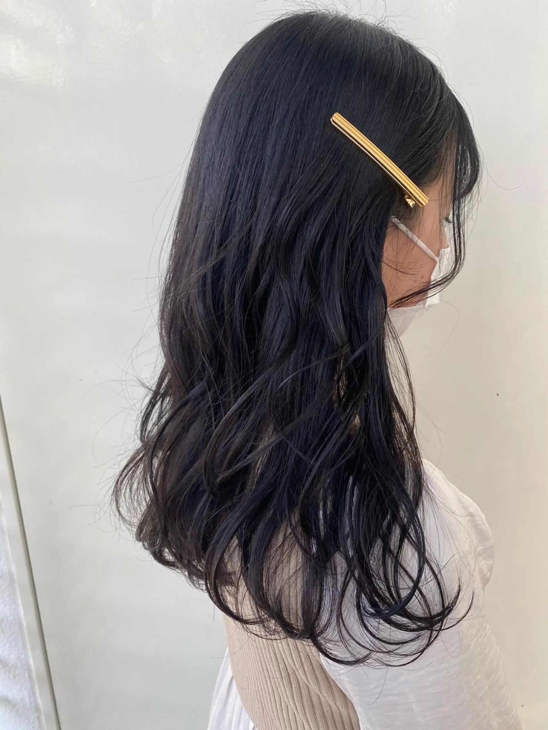 セミロング カラー 韓国ヘア顔周りカット 艶髪ベージュtamaのヘアスタイル