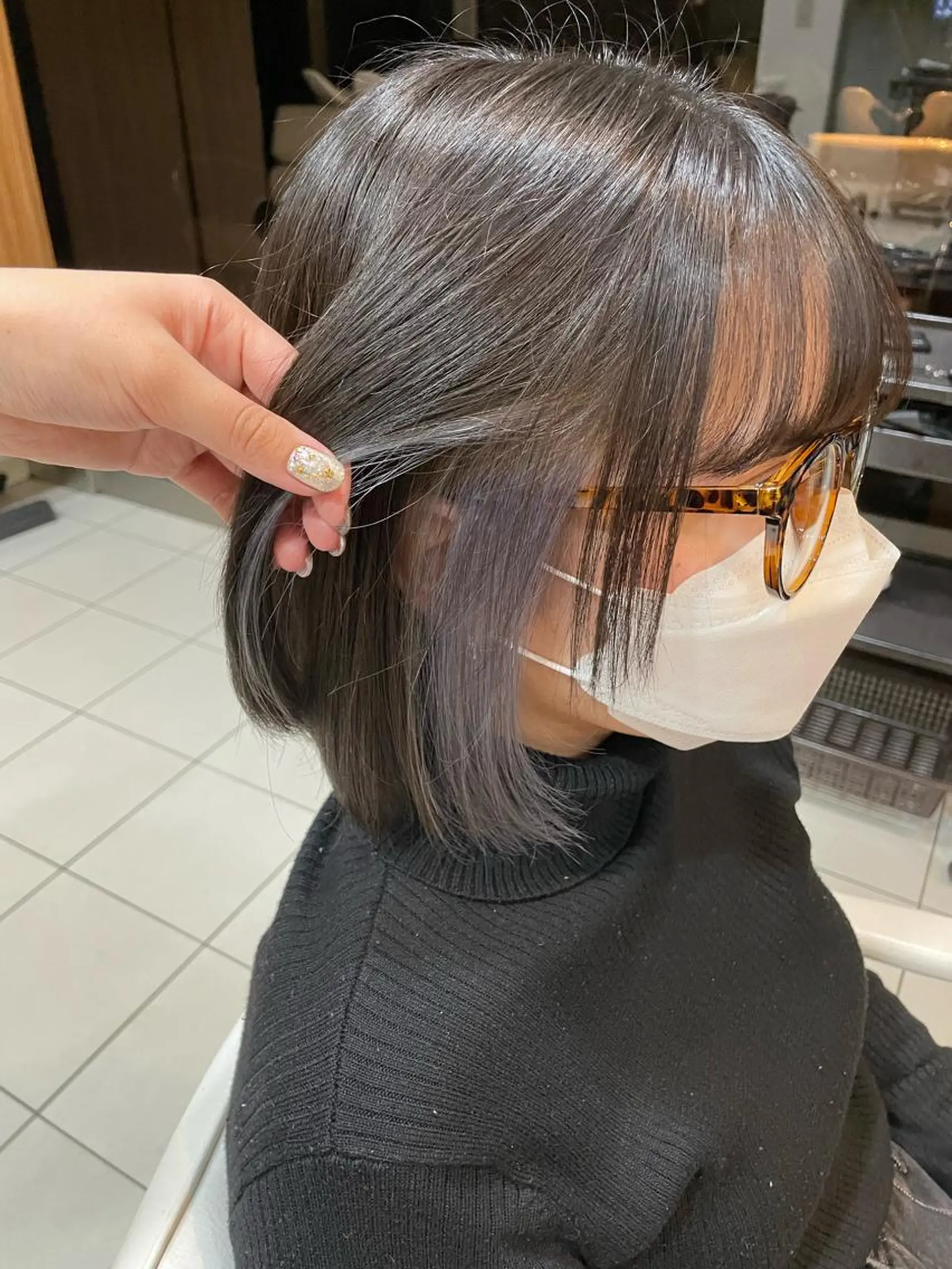 カラー アッシュ ブリーチ ブルーカラー share salon JAM 町田 center bldg【ジャム】所属・🤍🪄束間マツパ ゆうか💜のマツエク・マツパデザイン