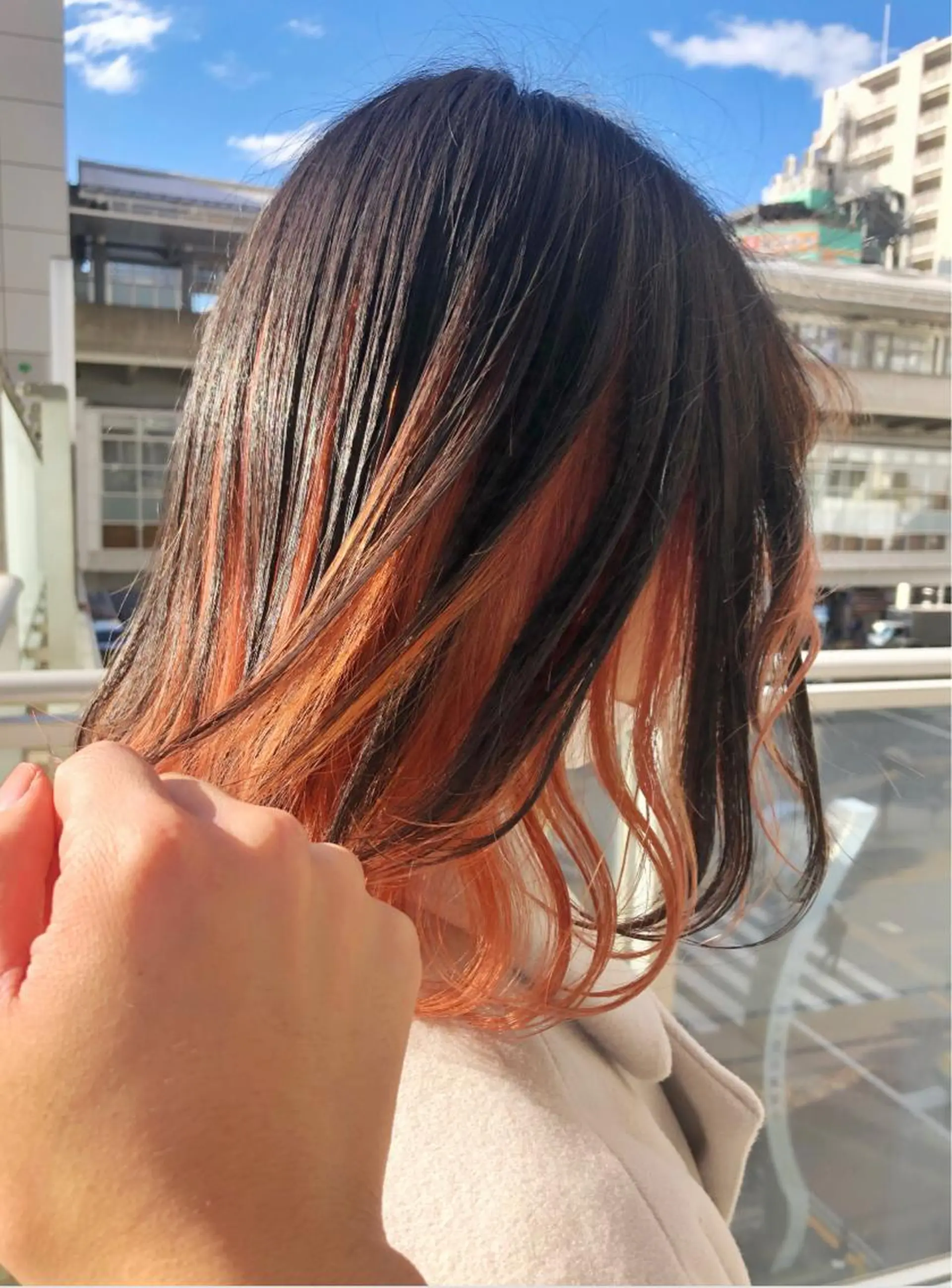 ロング カラー ヘアアレンジ 美容室sand 横浜のヘアスタイル