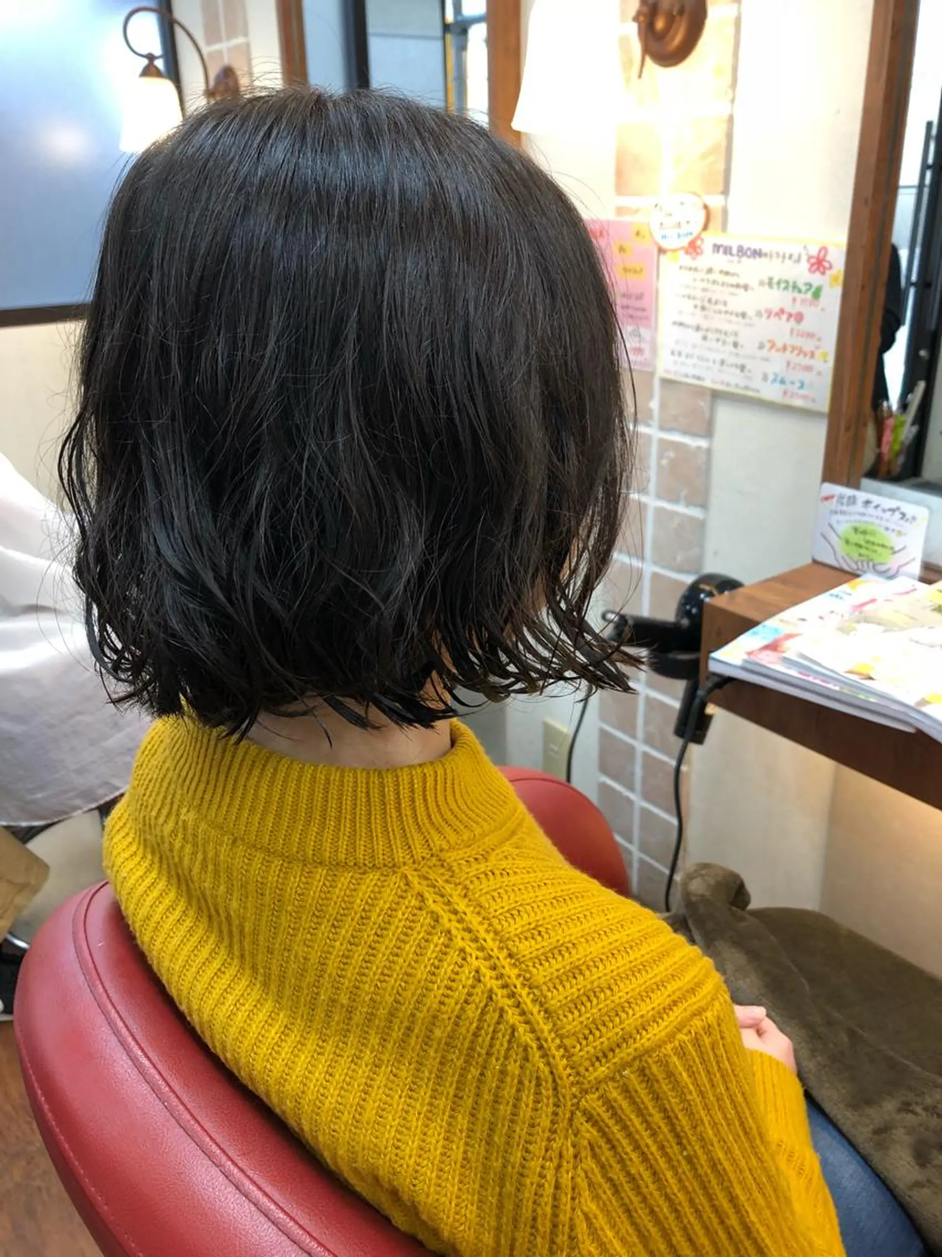 ショート パーマ ボブ カット パーマ 大野 まゆのヘアスタイル