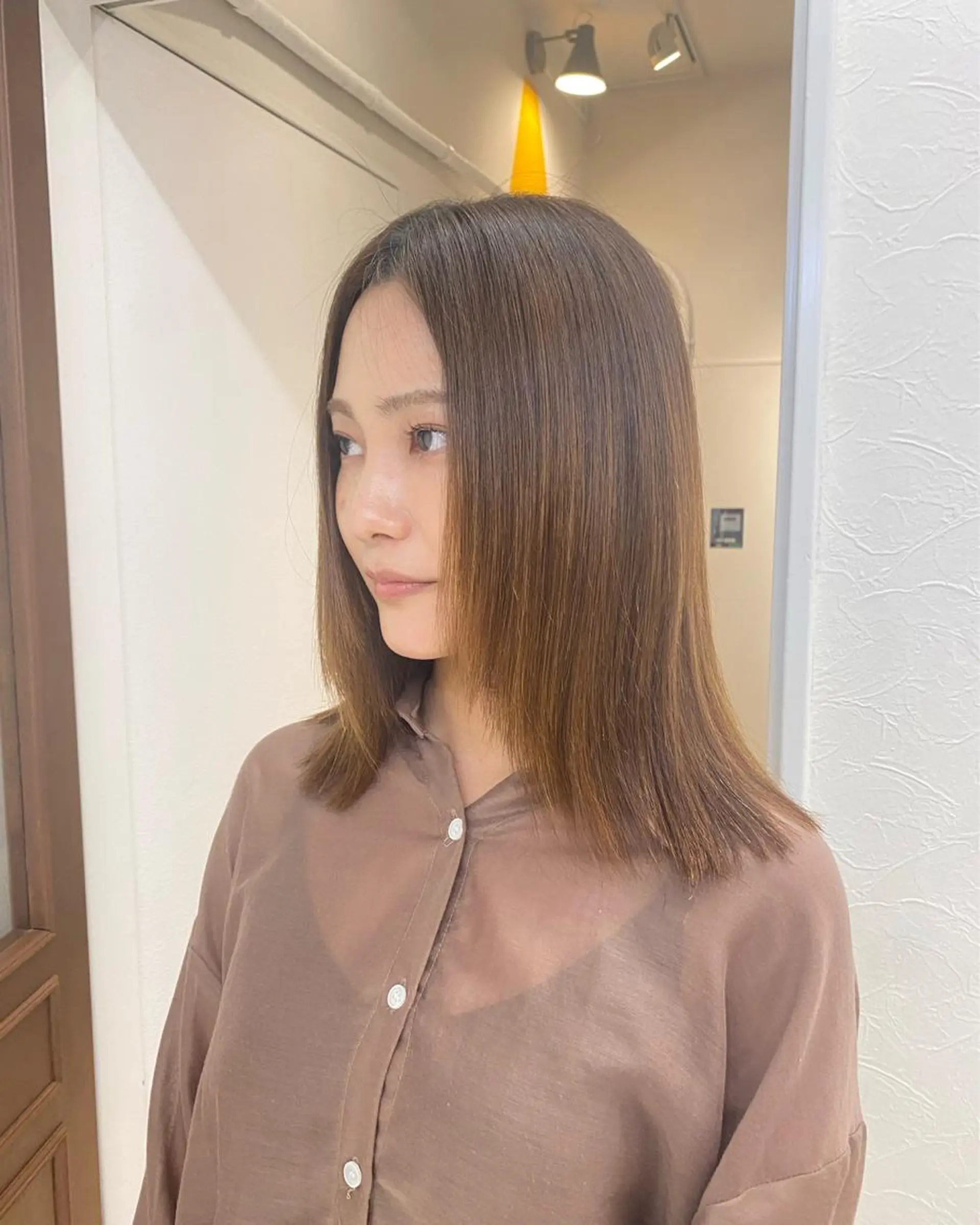 ミディアム ショート／ボブ 透明感カラー☆akoのヘアスタイル