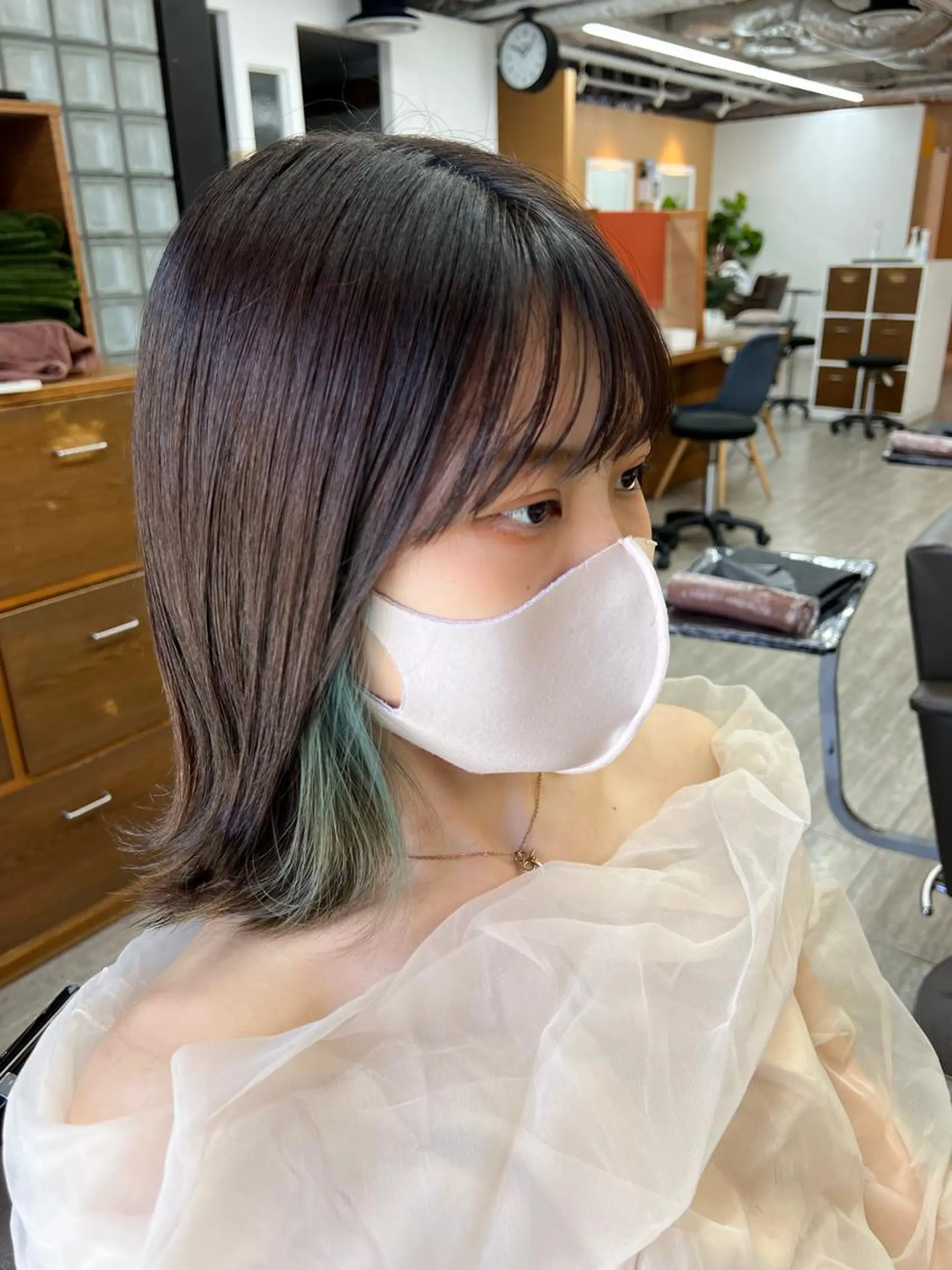 ミディアム カラー ヘアカラー 透明感カラー ゆうだいのヘアスタイル