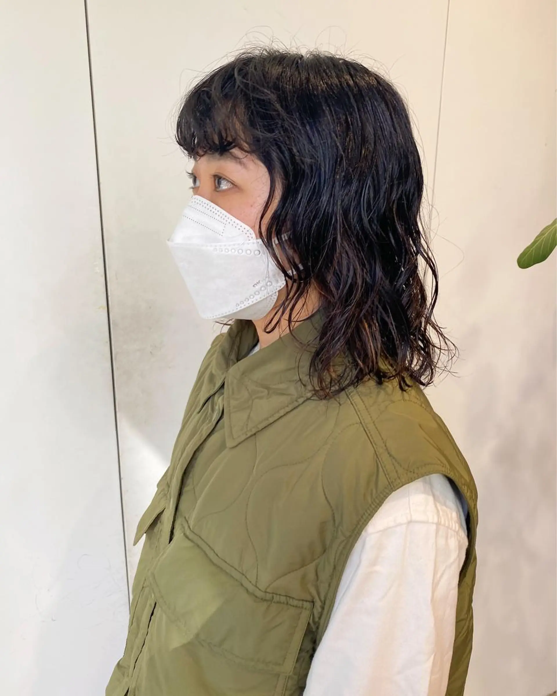 ミディアム カラー パーマ ヘアアレンジ メンズ キッズ ネイル マツエク・マツパ アイブロウ ミディアムパーマ メンズパーマ 伸ばしかけ パーマスタイル🔅 sayacaのヘアスタイル