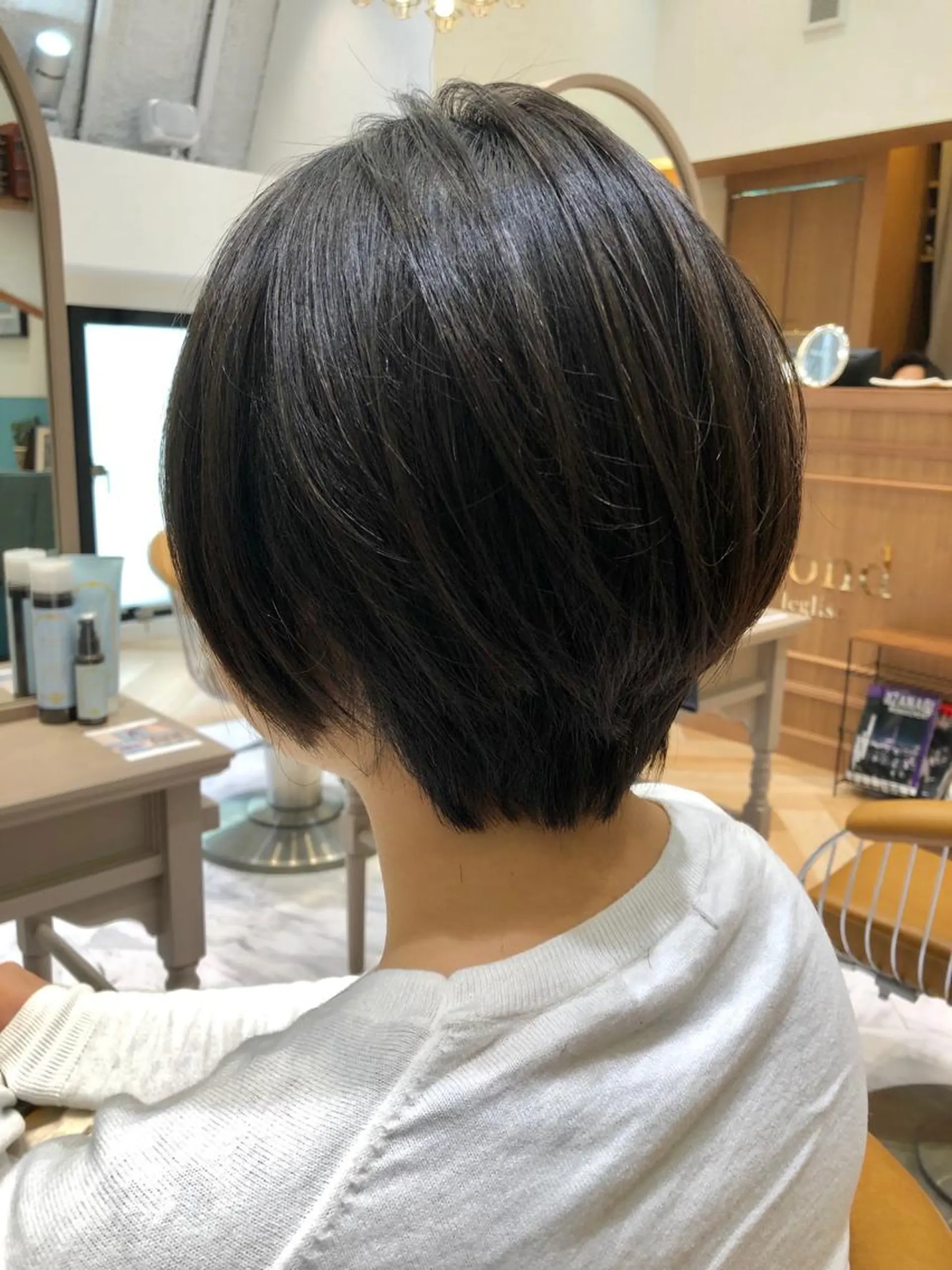 ショート カラー 🫧透明感カラー /縮毛☘️豊嶋龍佑のヘアスタイル