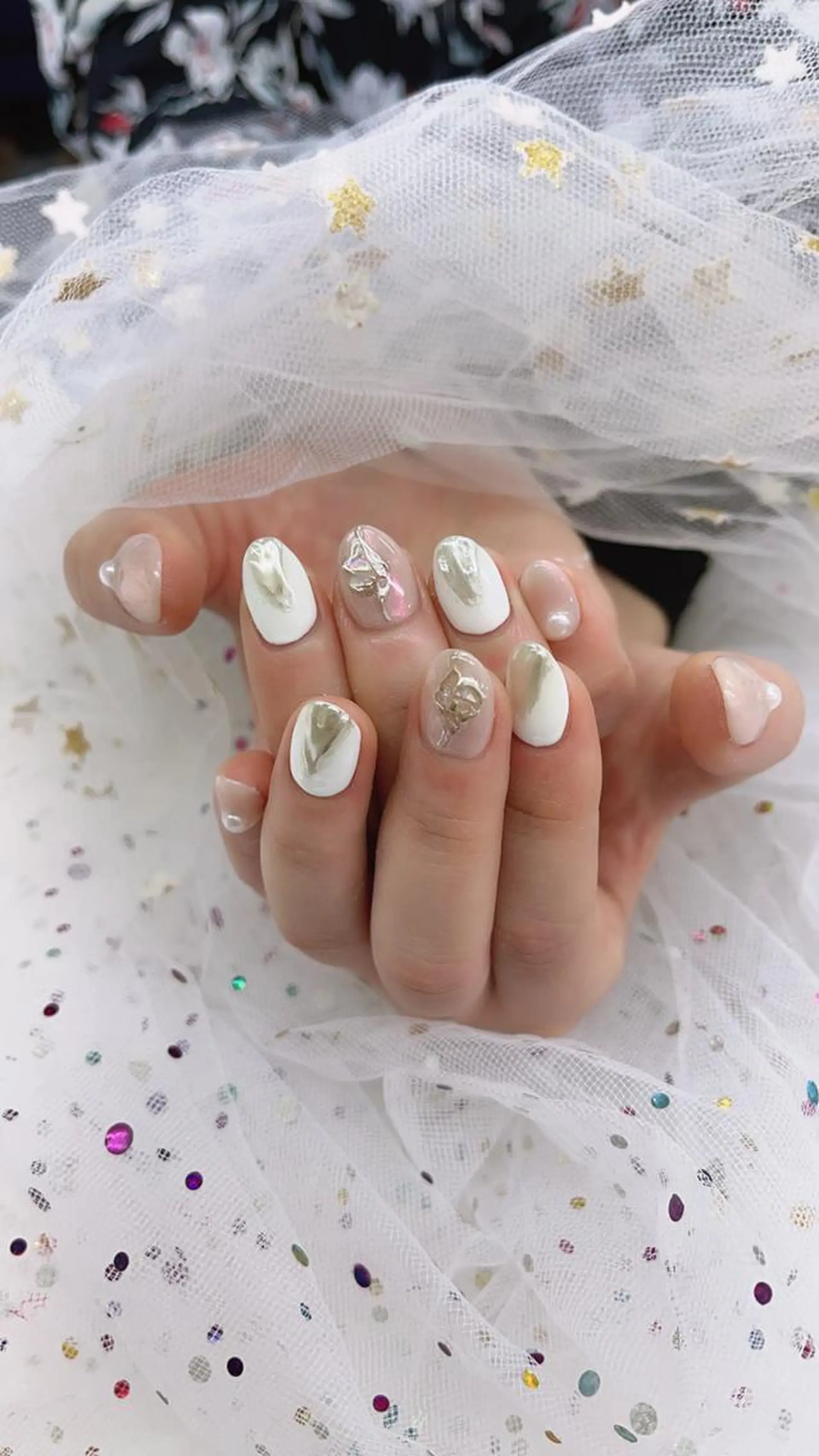 ネイル 🦋ネイルサロン ブラン🌈ゆりのネイルデザイン