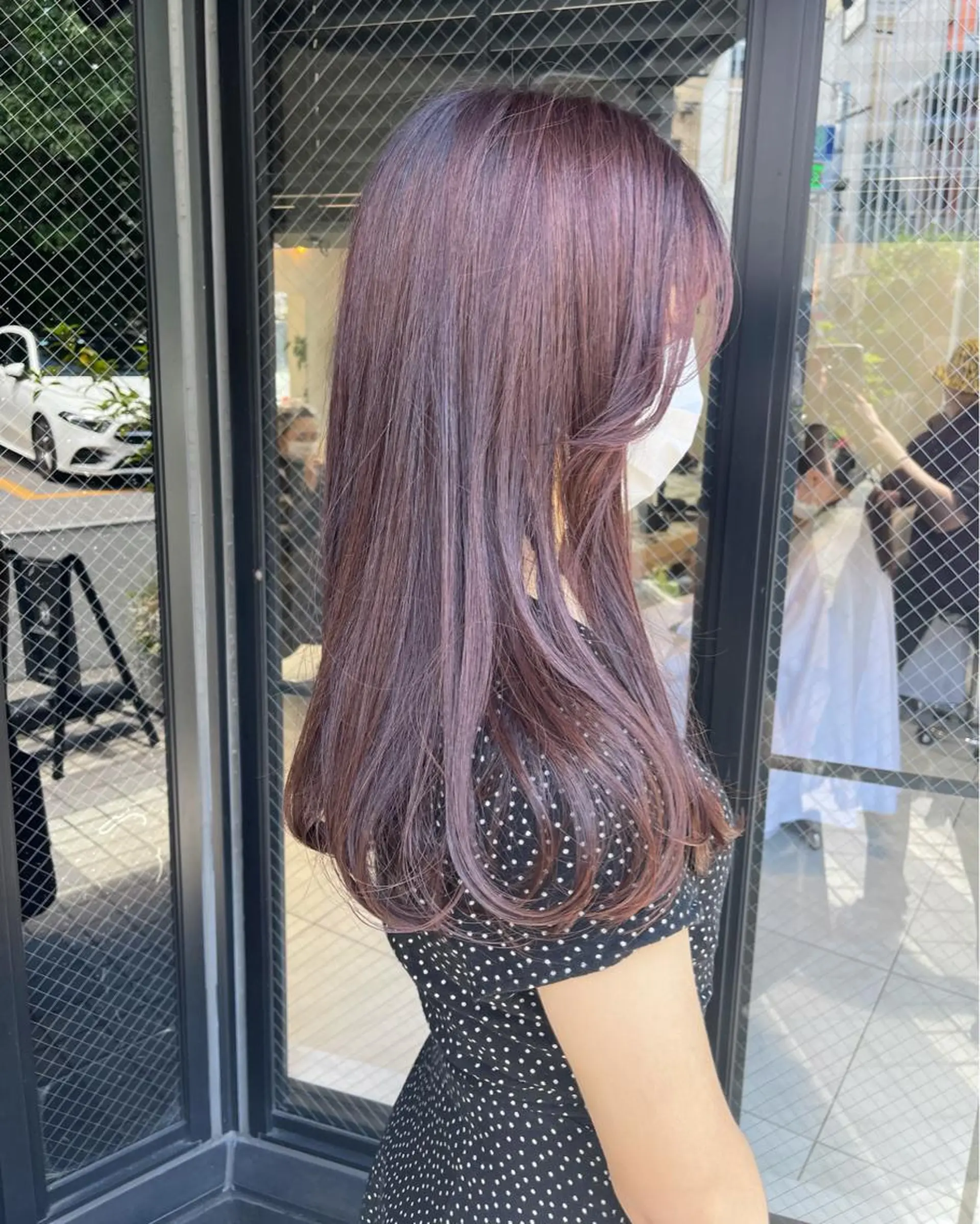 カラー ラベンダーカラー ヘアカラー トリートメント ヘッドスパ ラベンダー/レイヤー カット🤎mamiのヘアスタイル