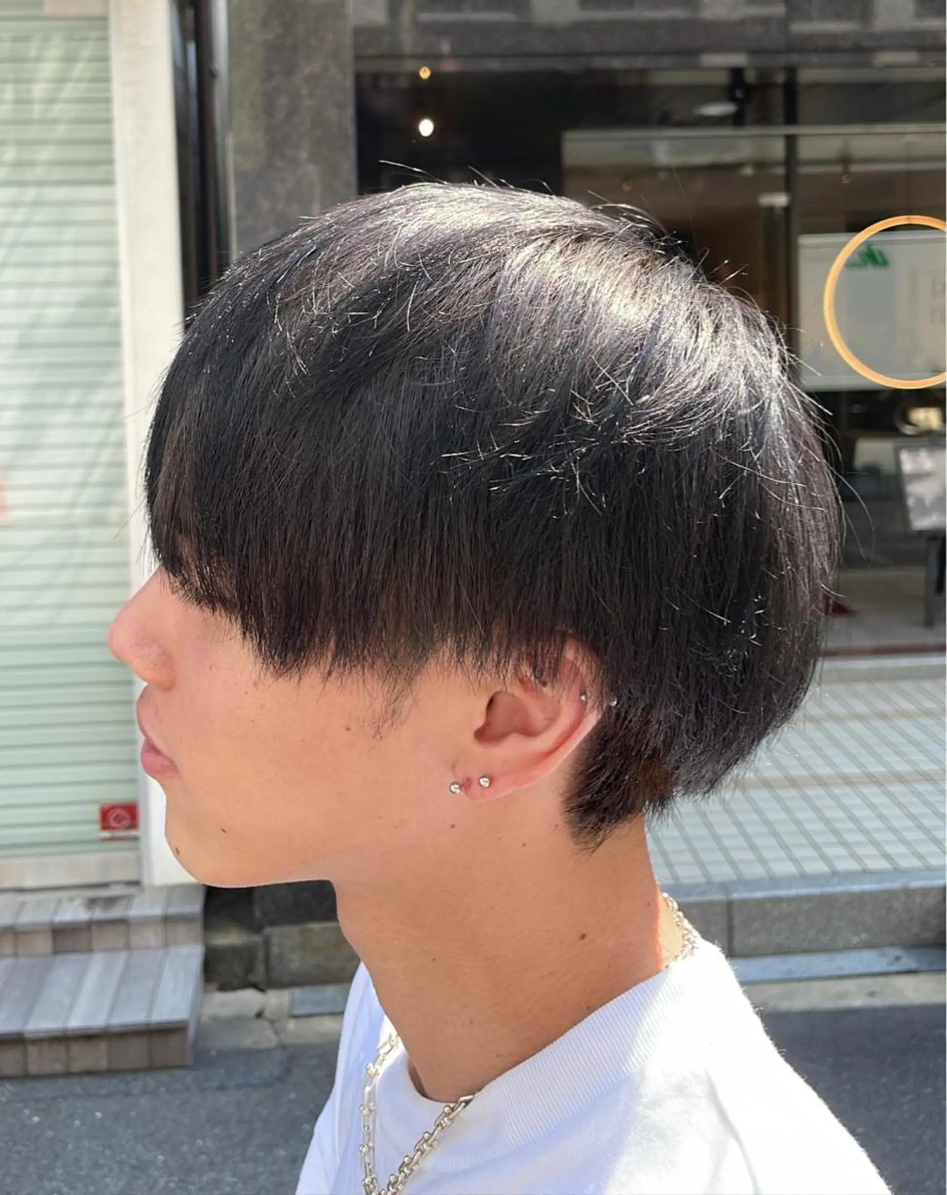 ショート カラー メンズ アッシュ アッシュグレー CARE SHINSAIBASHI所属・はやと 【心斎橋美髪職人】のヘアスタイル