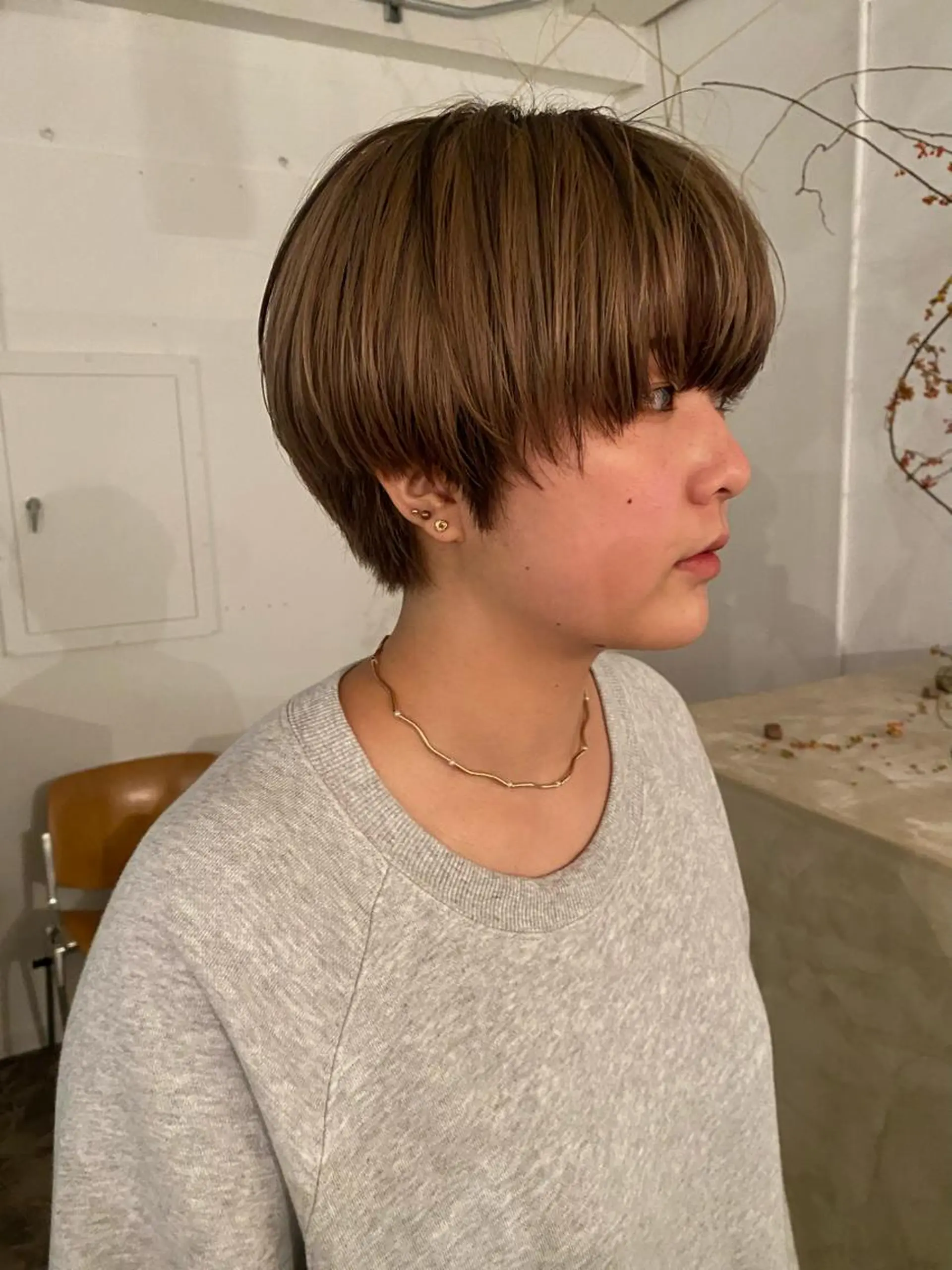 ショート カラー 原 瑞希のヘアスタイル