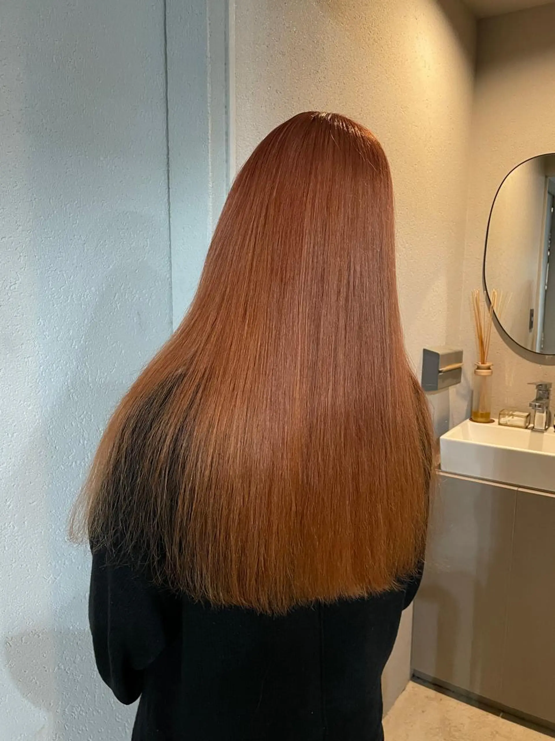 ロング カラー ヘアカラー 吉田一輝 外国人パーマのヘアスタイル