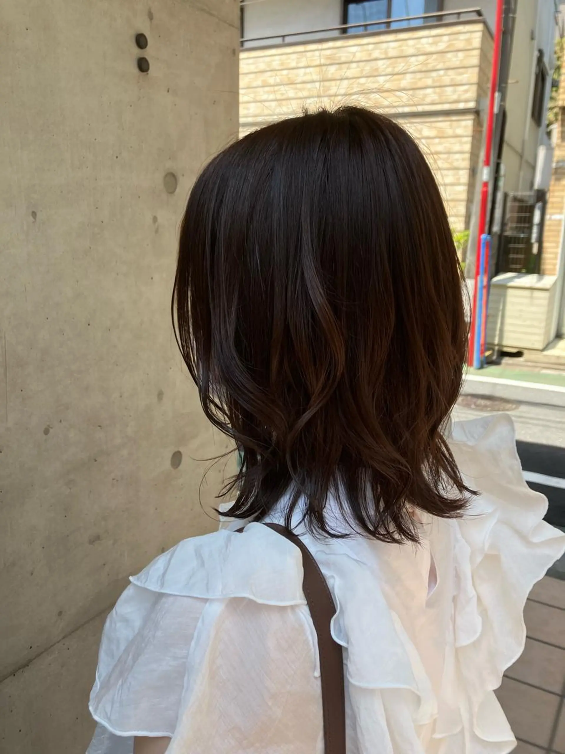 ミディアム カラー ヘアアレンジ ニュアンスカラー／ メンズ🌙久住綾香のヘアスタイル