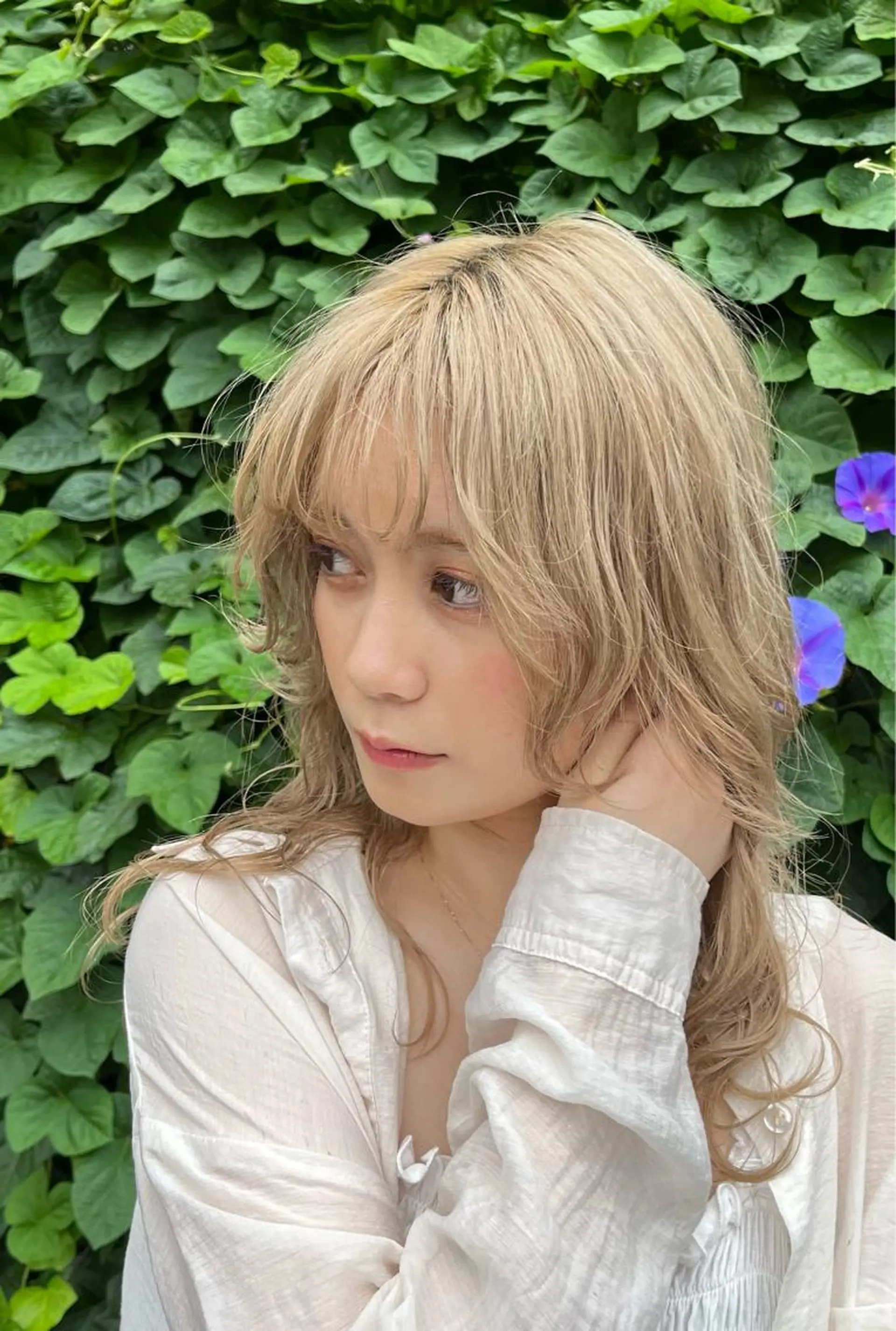 カラー ベージュカラー ブリーチ ミルクティーベージュ ヘアカラー times salon 栄所属・韓国ヘアスタイリスト Harukaのヘアスタイル