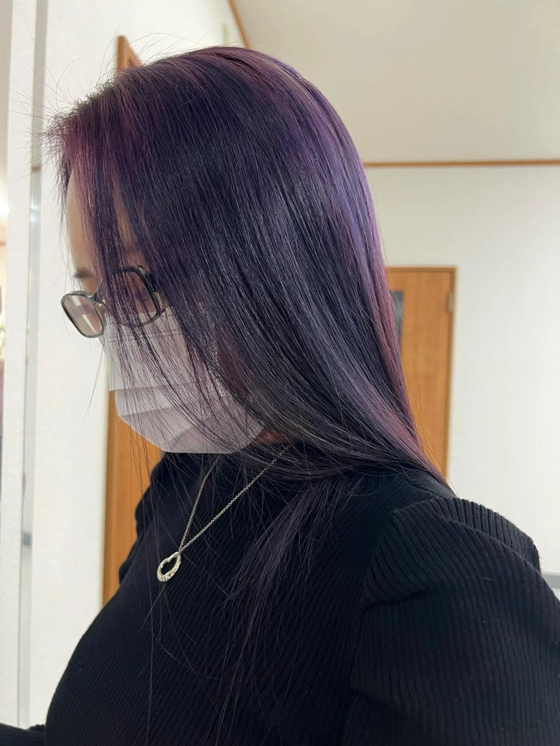 セミロング カラー ブルーカラー ブルーバイオレット バイオレットカラー KEN 🌟のヘアスタイル