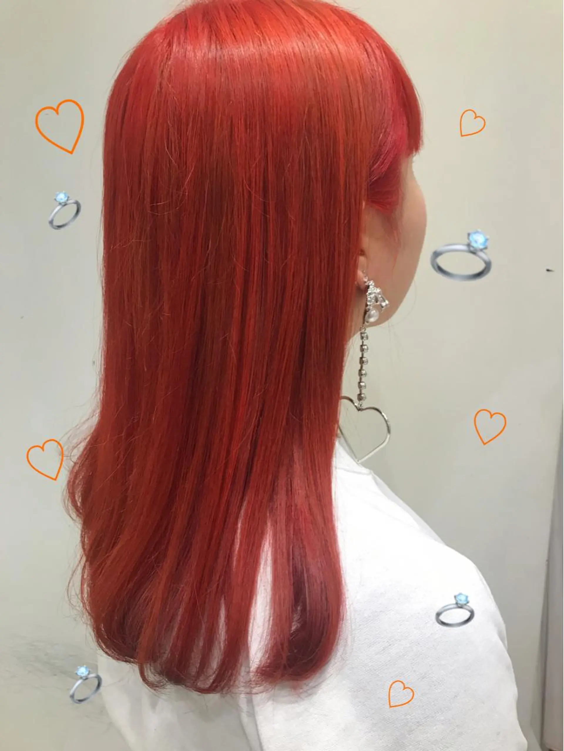 ミディアム カラー オレンジ トリートメント EMANON新宿東口所属・新宿駅近♡ ♡個室♡三都季🌜のヘアスタイル