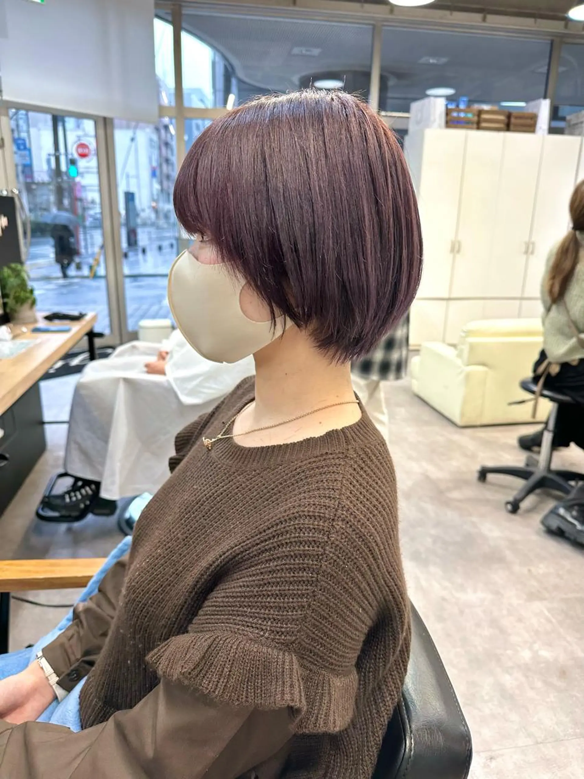 ショート カット ヘアカラー トリートメント 🌈ショートボブ⚪︎ 暖色🌈村山武史のヘアスタイル