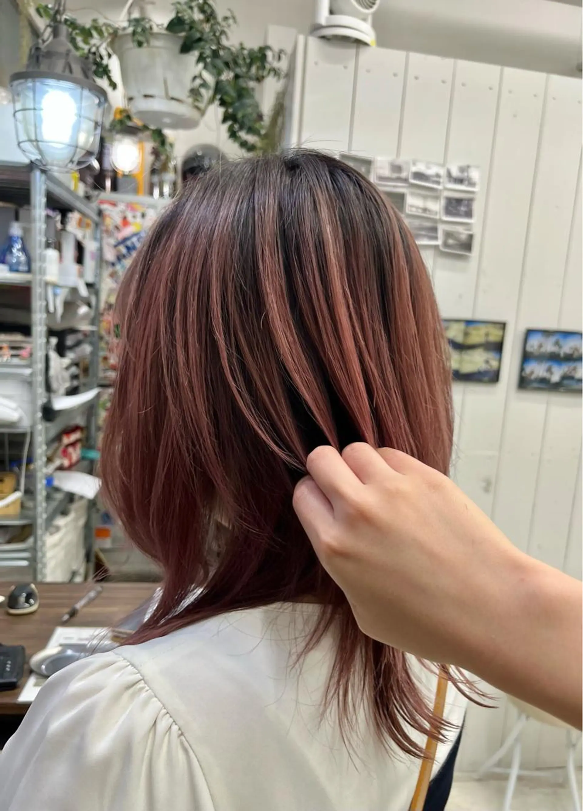 セミロング カット ヘアカラー レイヤーカット/艶髪 🌈高橋遥香🌈のヘアスタイル