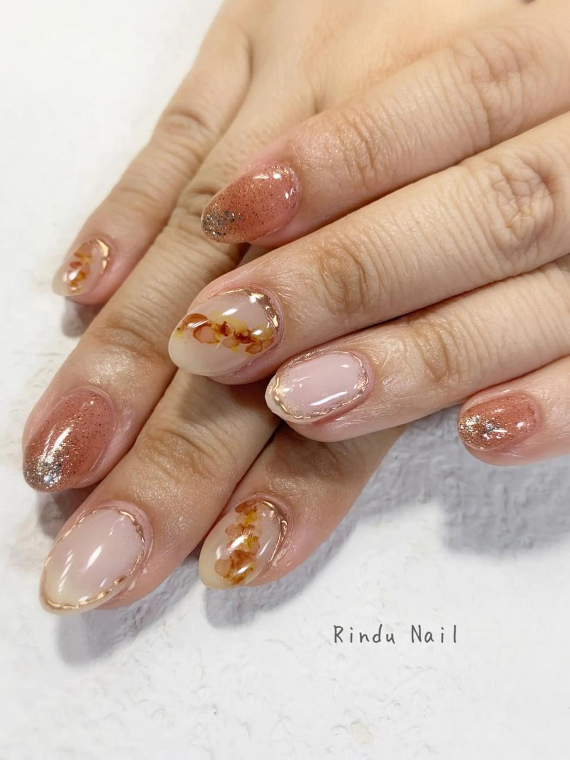 ネイル ニュアンスネイル Rindu Nail 名駅miniのネイルデザイン