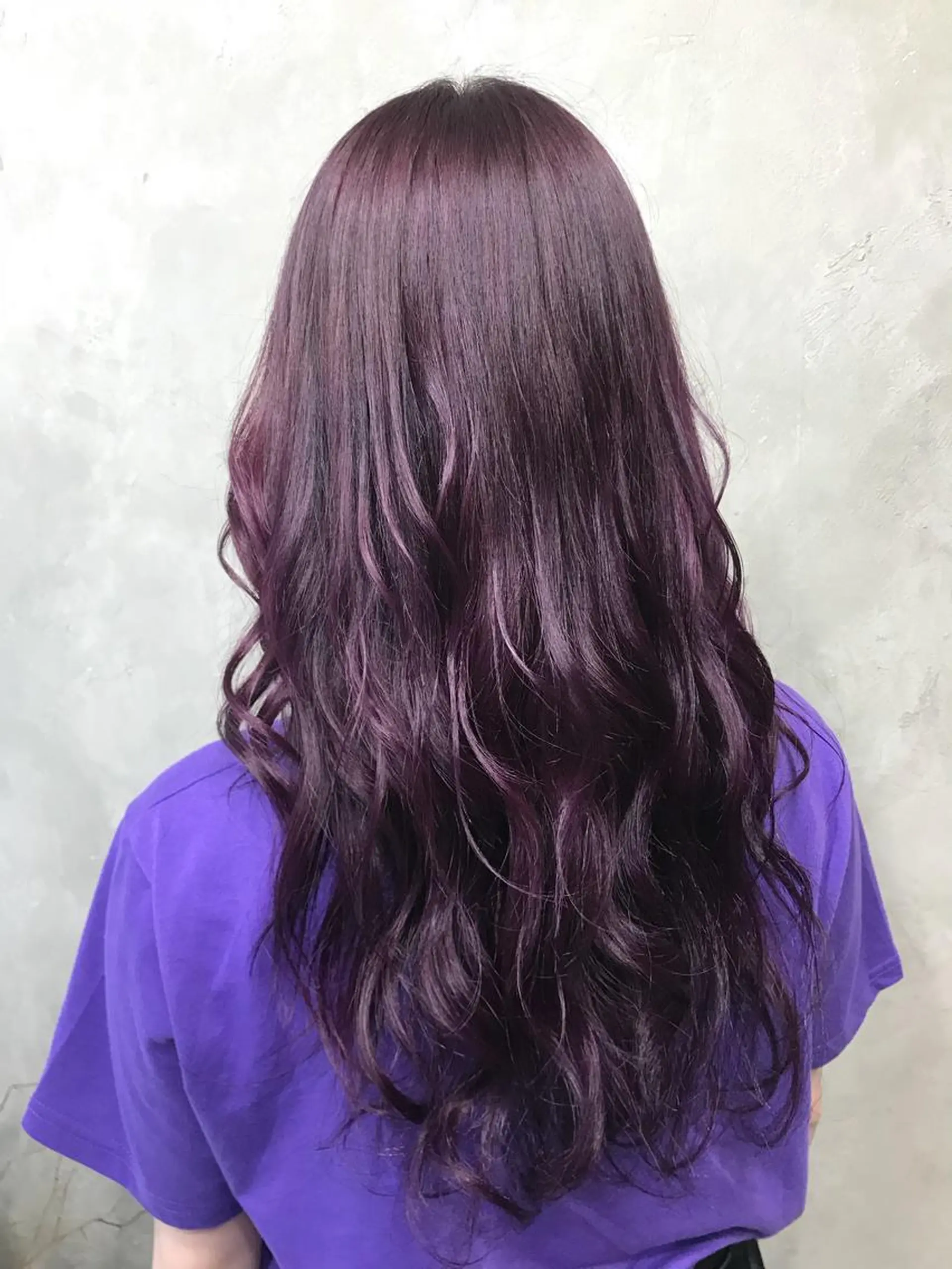 セミロング カラー グラデーションカラー ラベンダーカラー 🌈髪質改善💕 縮毛矯正✨青木まで✨のヘアスタイル