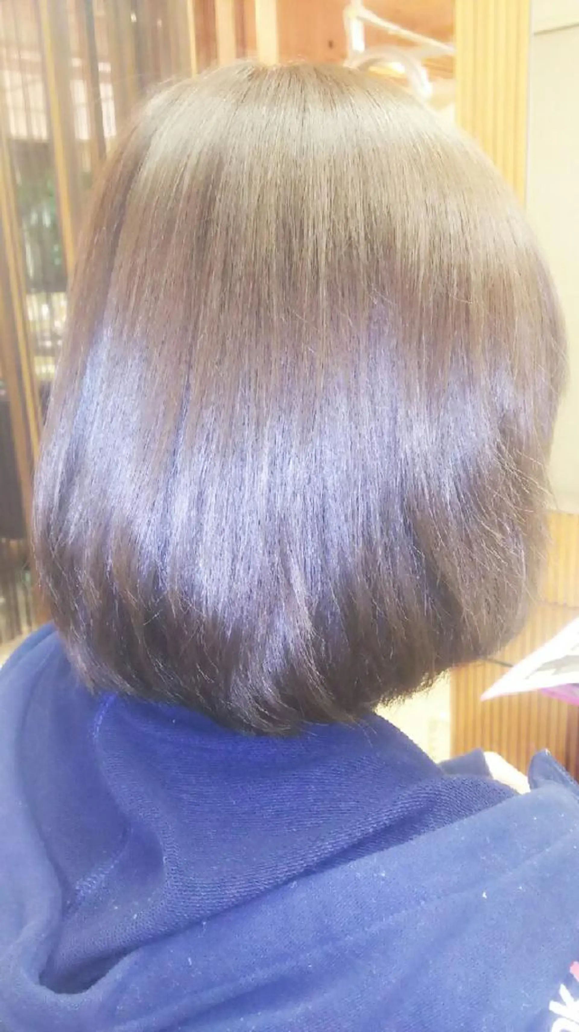ミディアム カラー アッシュ ボブ 脇田 雄大のヘアスタイル