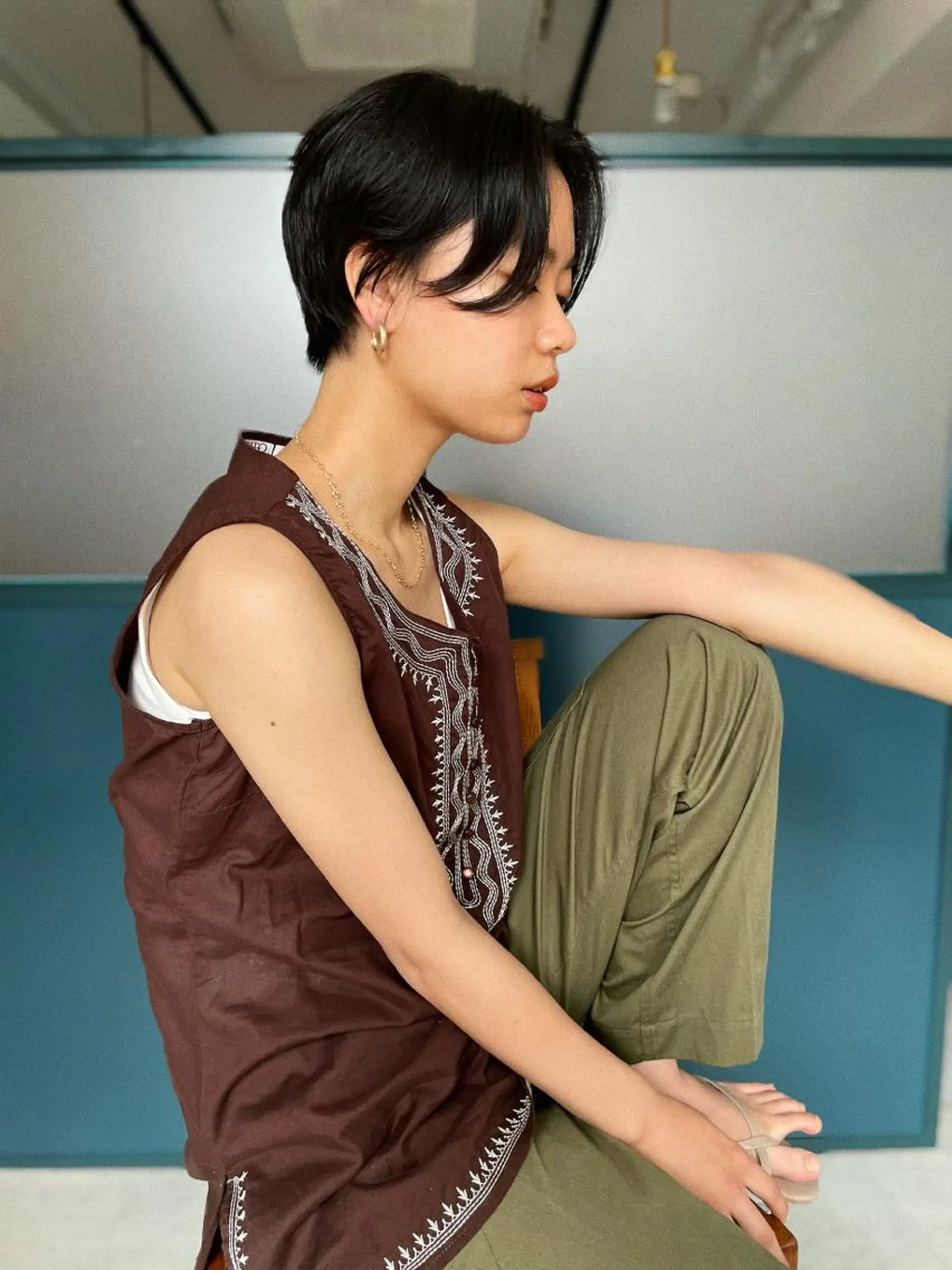 セミロング カラー パーマ ヘアアレンジ ネイル マツエク・マツパ トレンド眉🌈✨ arisaの眉毛・アイブロウイメージ